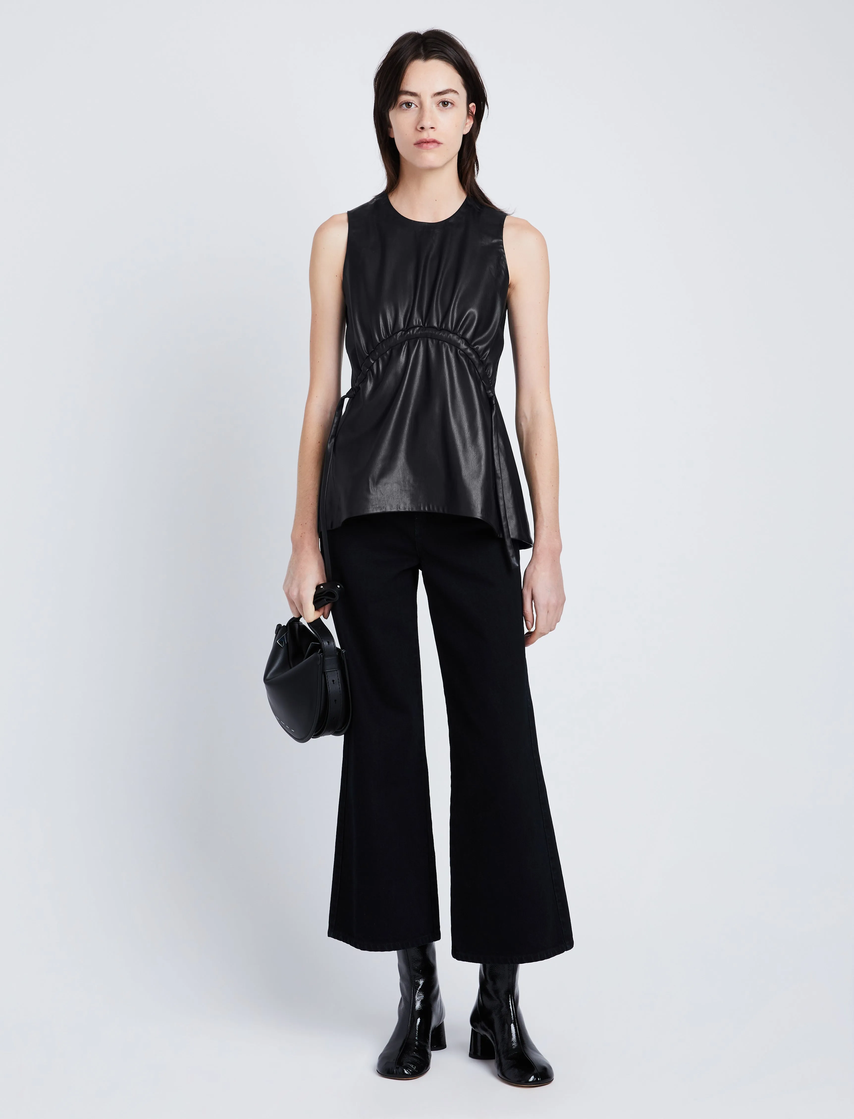 Faux Leather Drawstring Top sold by Proenza Schouler product image thumbnail 3