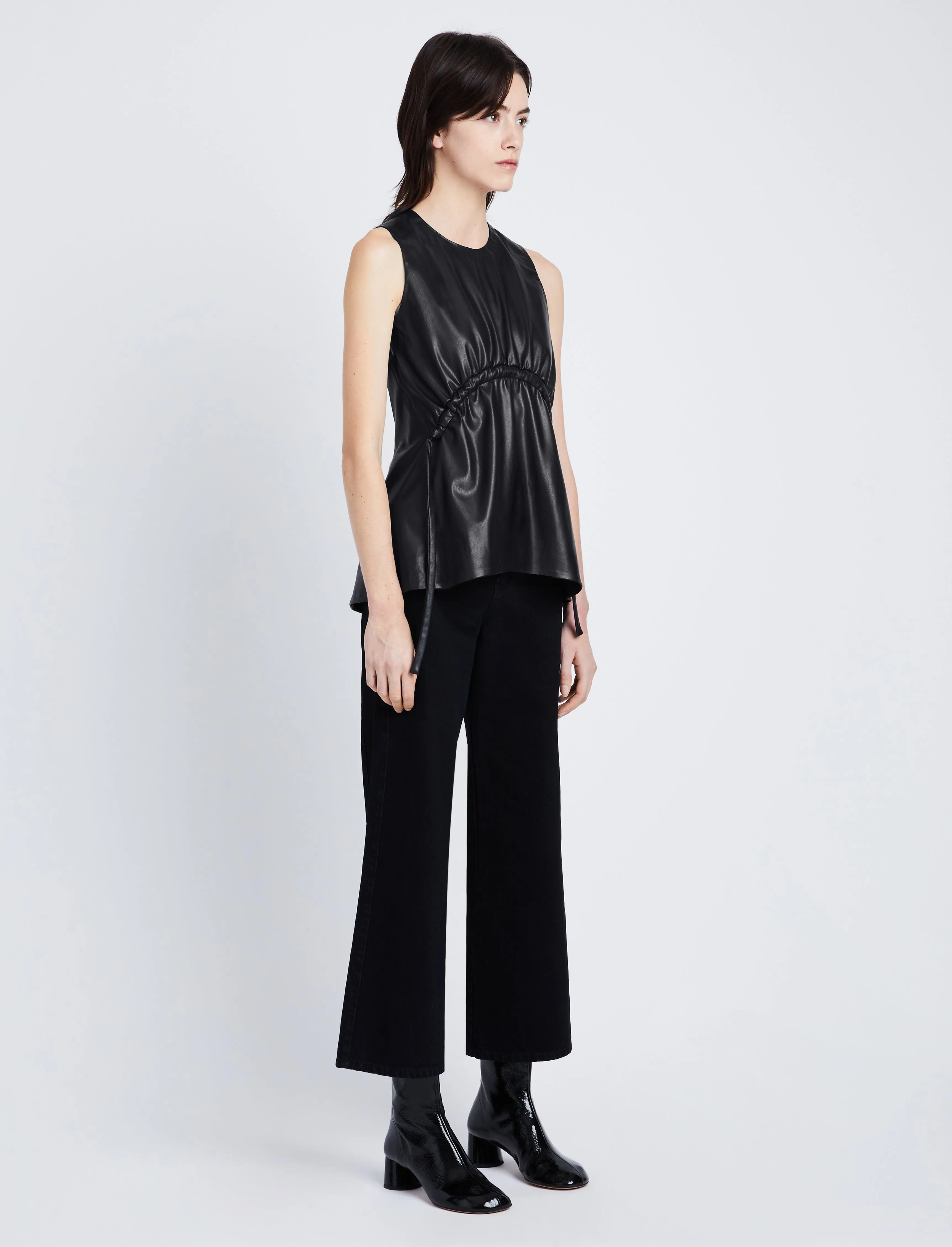 Faux Leather Drawstring Top sold by Proenza Schouler product image thumbnail 4