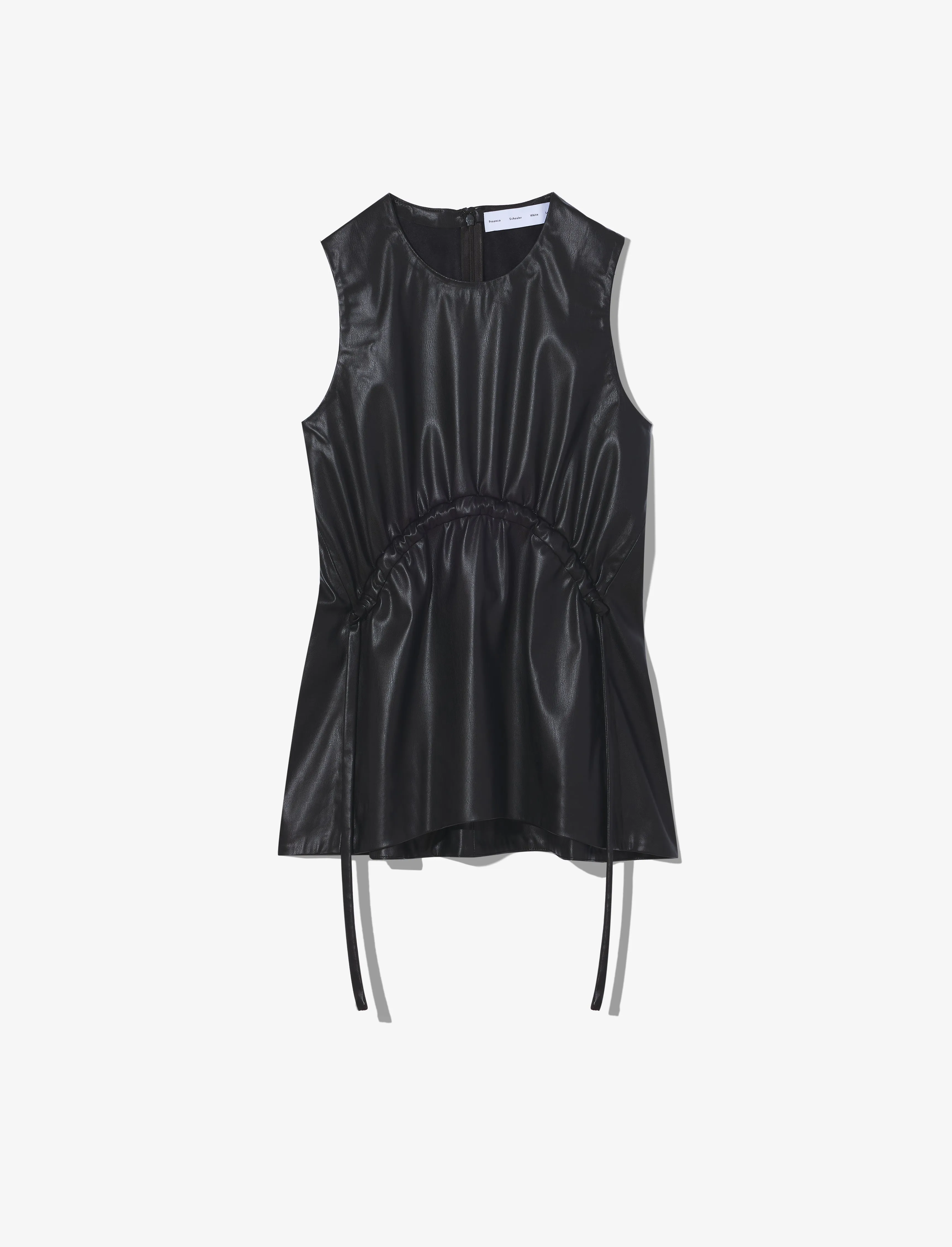Faux Leather Drawstring Top sold by Proenza Schouler