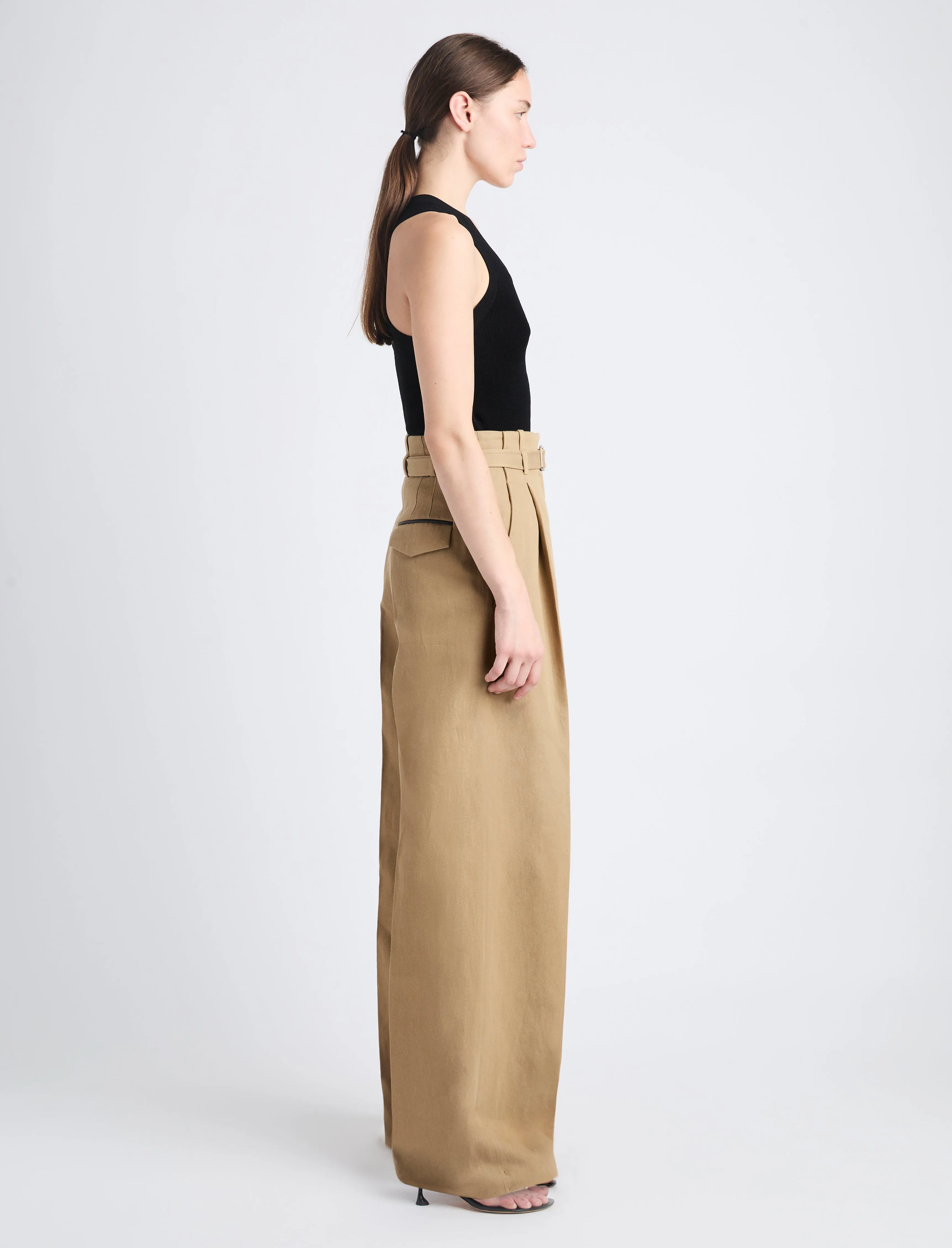 Dana Pant in Cotton Viscose sold by Proenza Schouler product image thumbnail 3