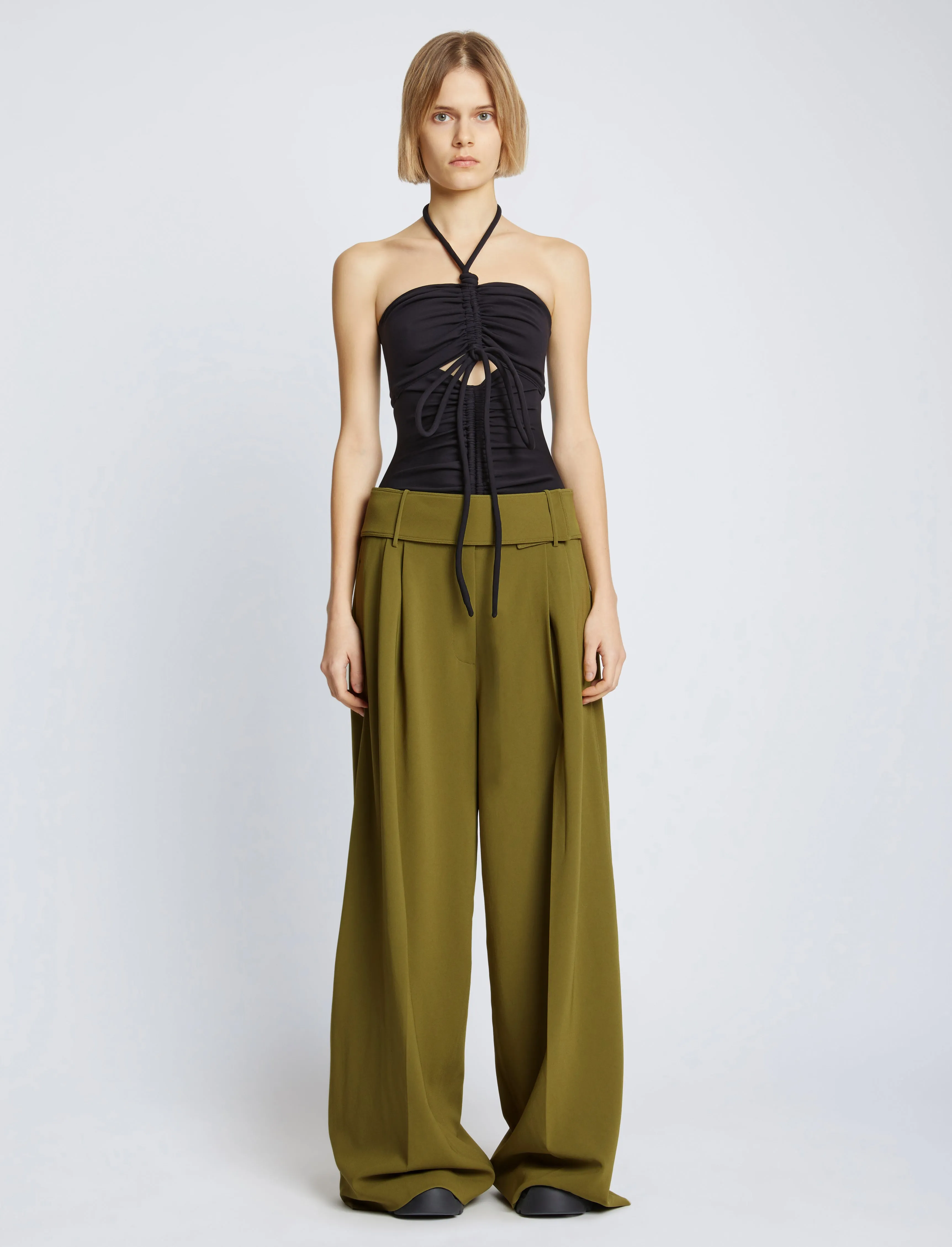 Compact Jersey Ruched Bodysuit sold by Proenza Schouler product image thumbnail 3