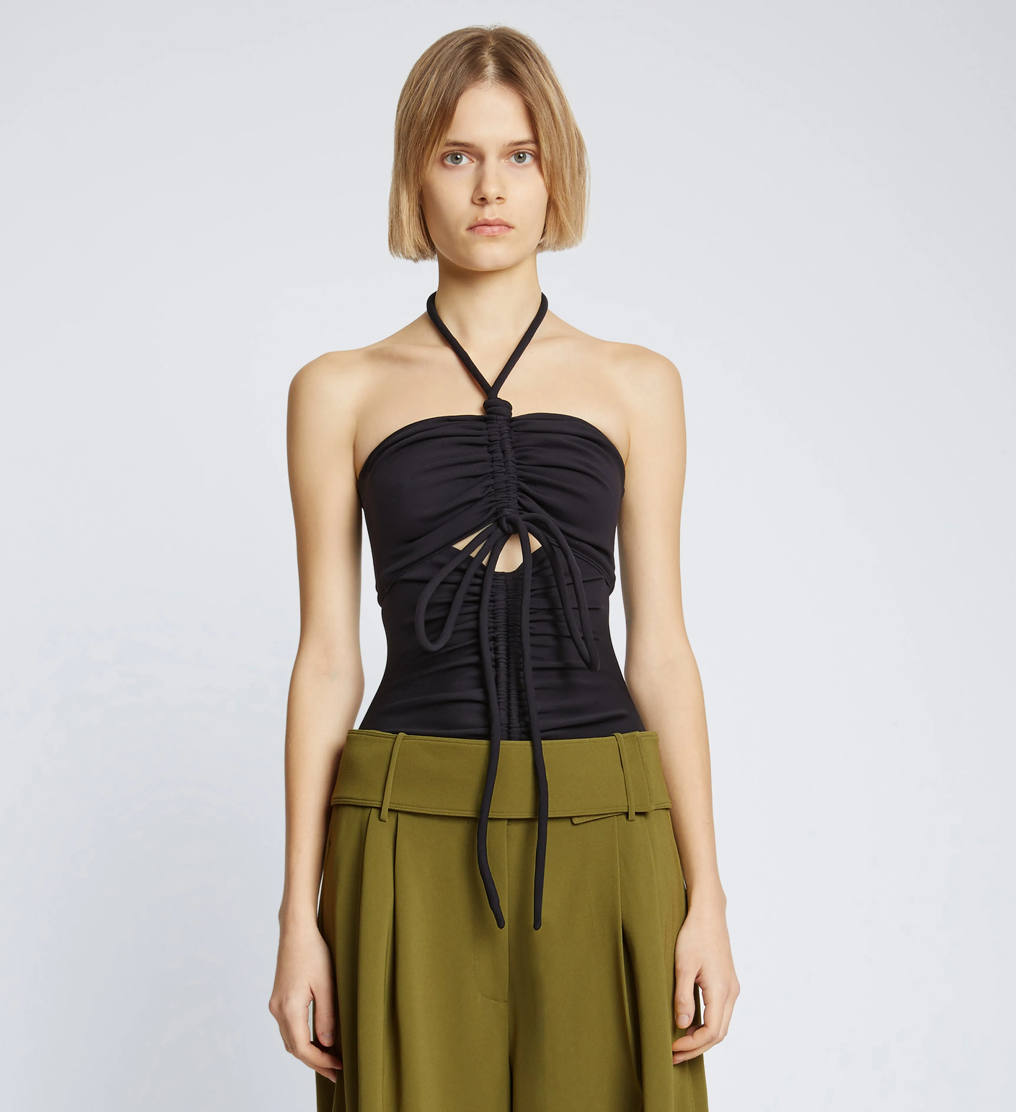Compact Jersey Ruched Bodysuit sold by Proenza Schouler product image thumbnail 2