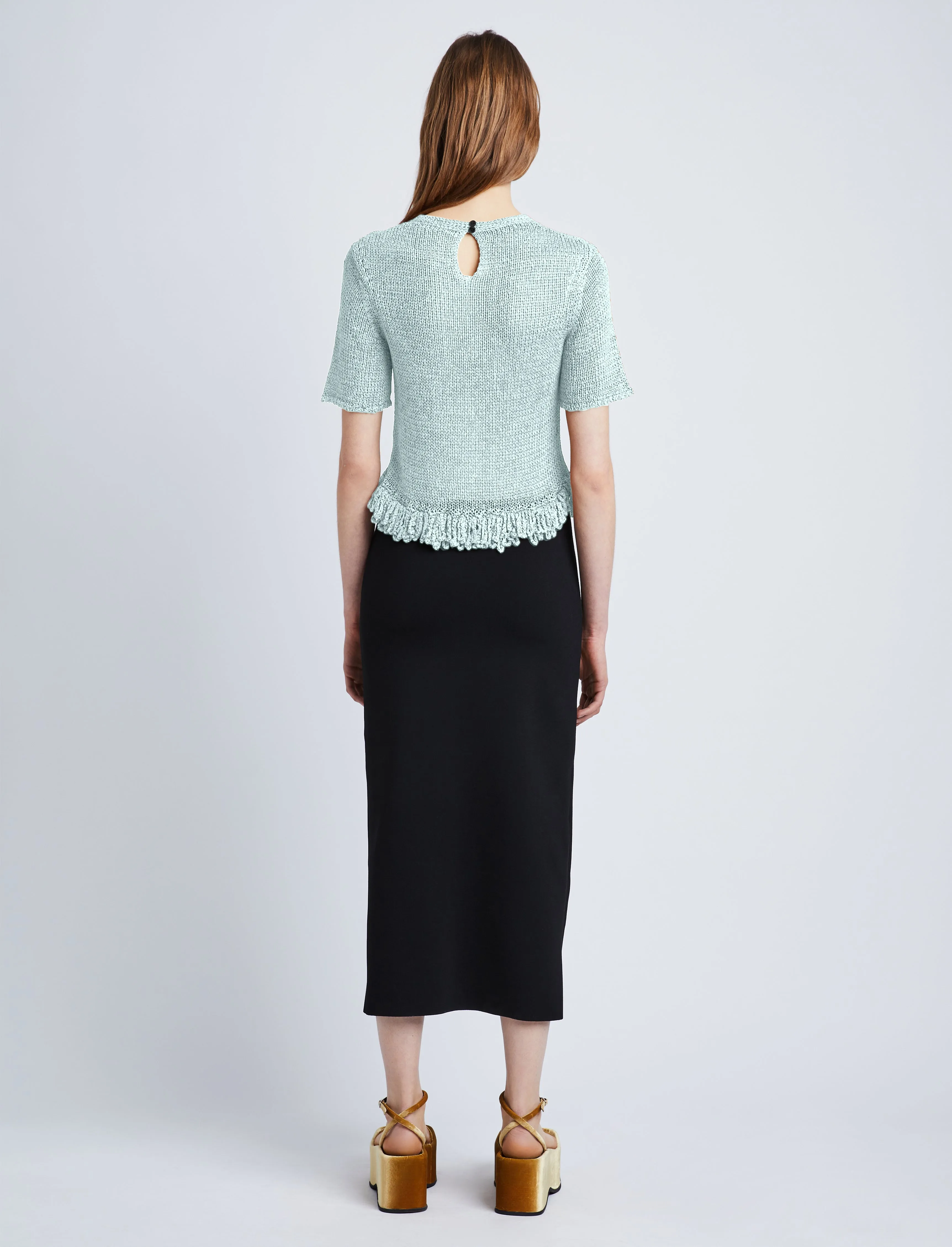 Ribbon Crochet Fringe Top sold by Proenza Schouler product image thumbnail 5