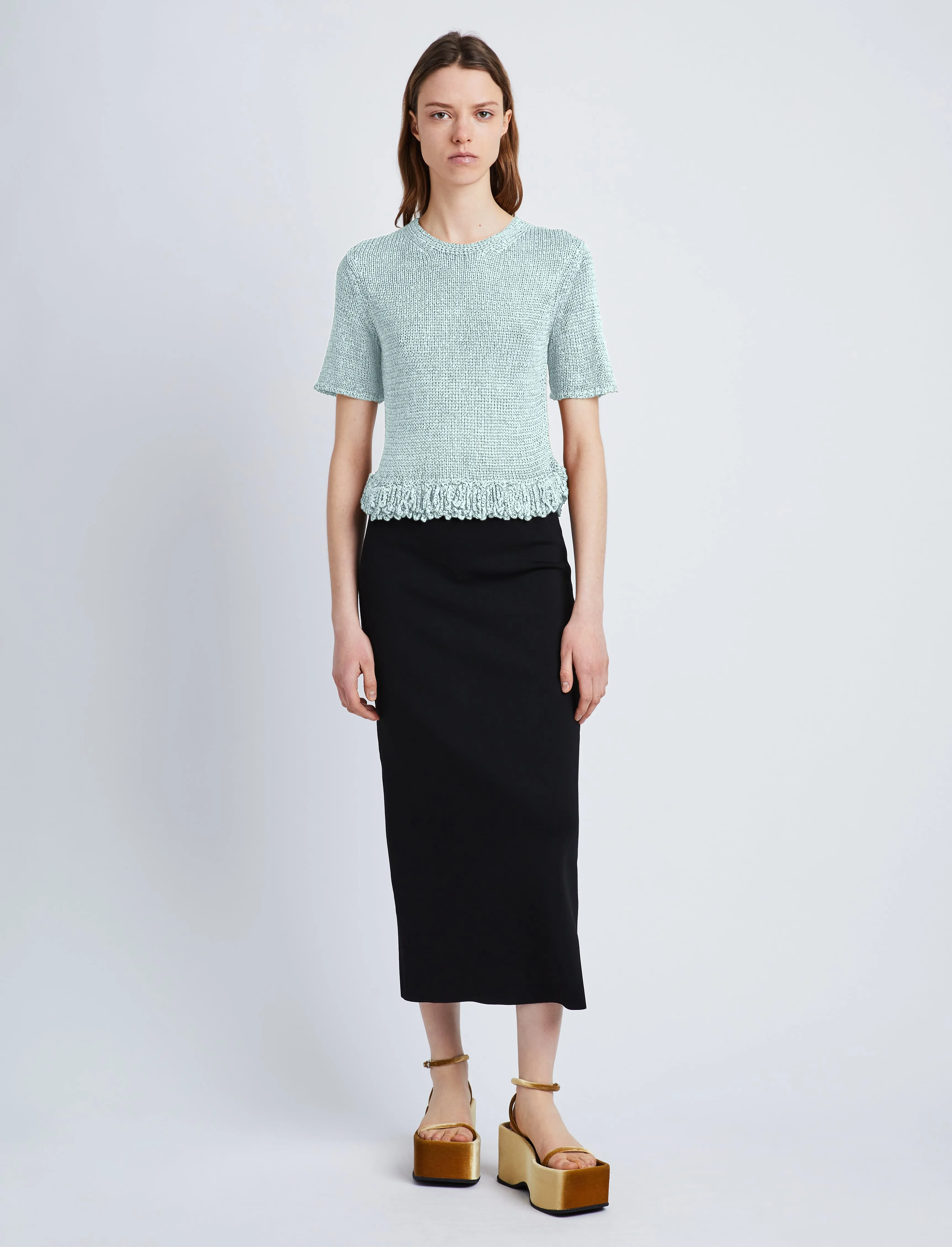 Ribbon Crochet Fringe Top sold by Proenza Schouler product image thumbnail 3