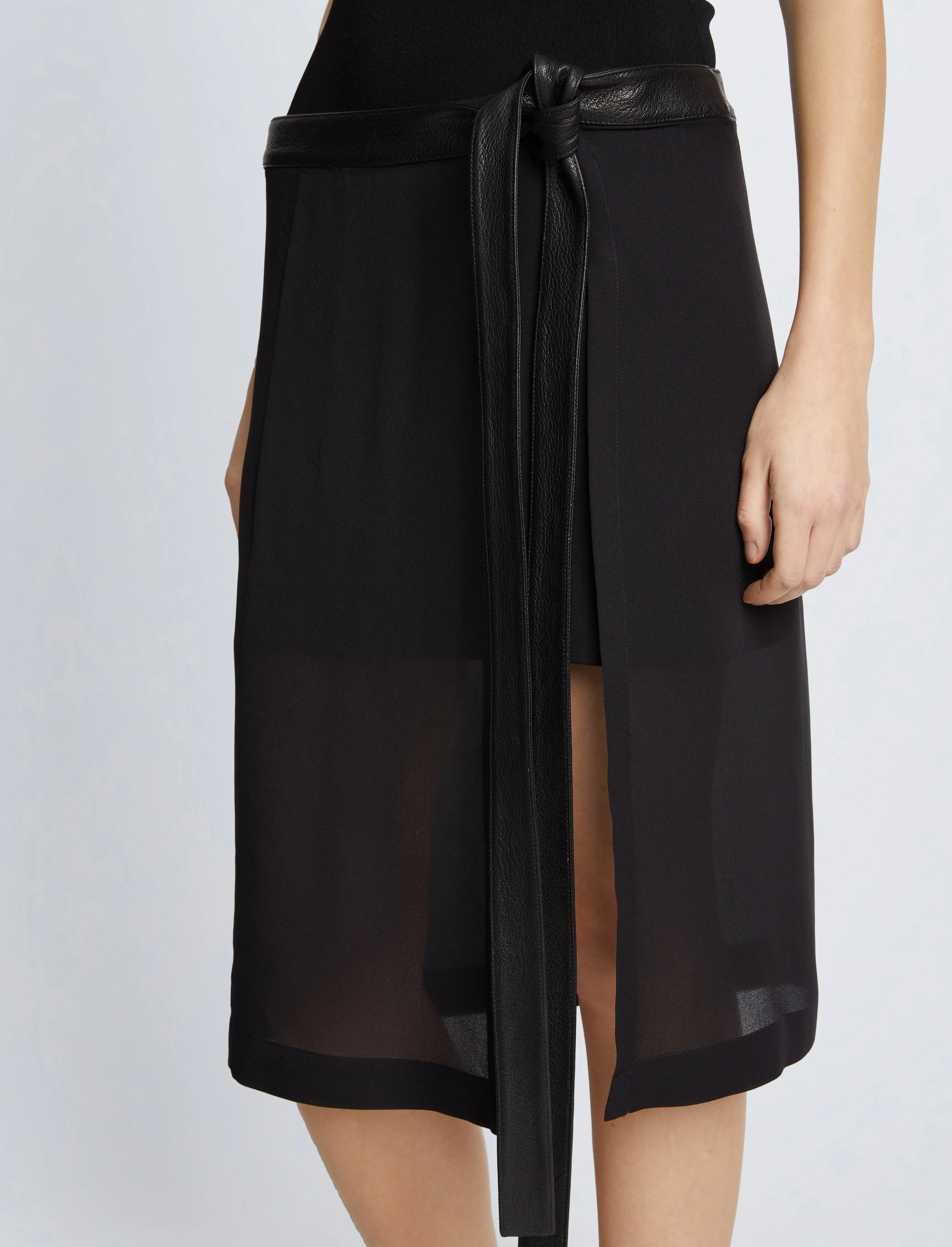 Crepe Chiffon Wrap Skirt sold by Proenza Schouler product image thumbnail 5