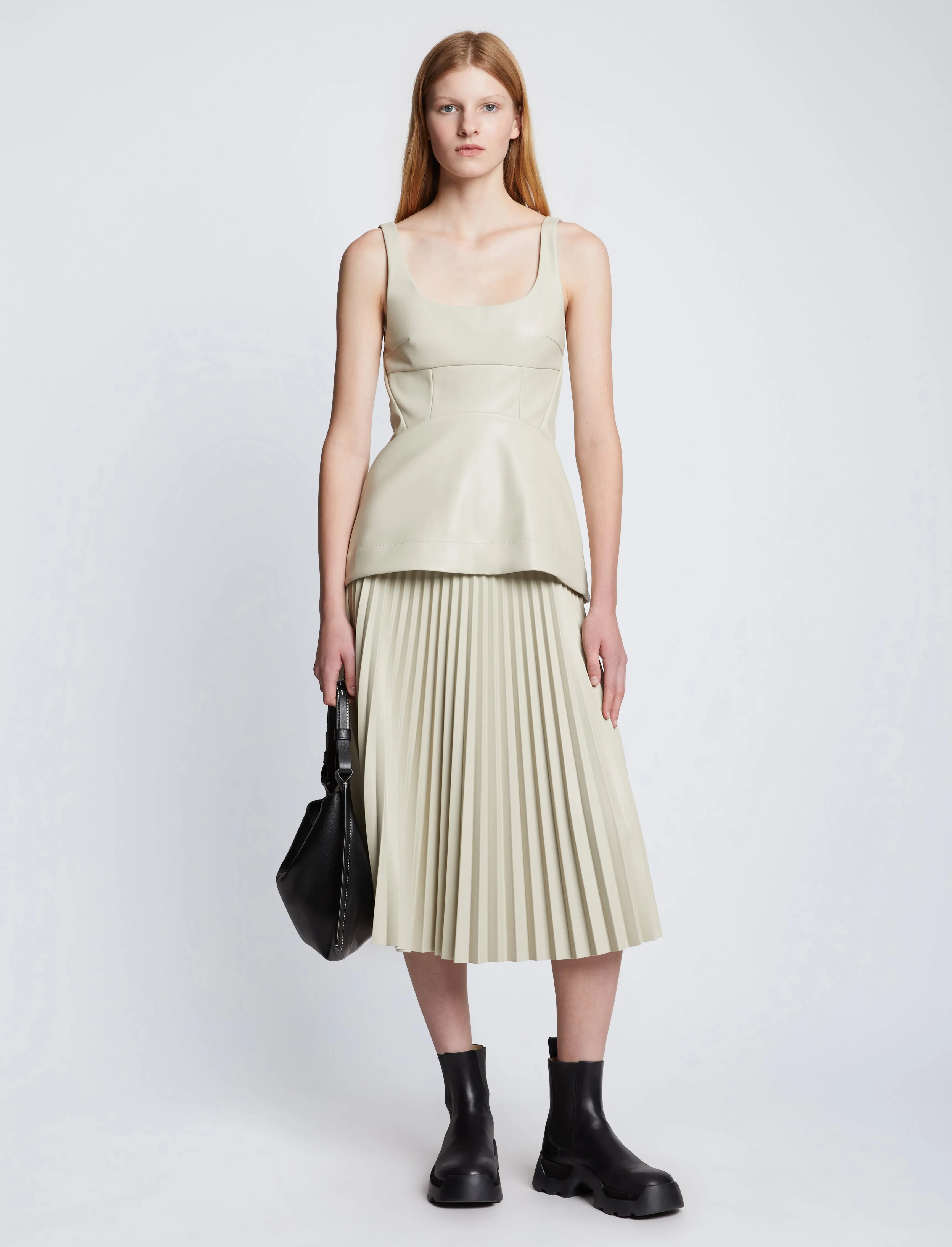 Faux Leather Bustier Top sold by Proenza Schouler product image thumbnail 3