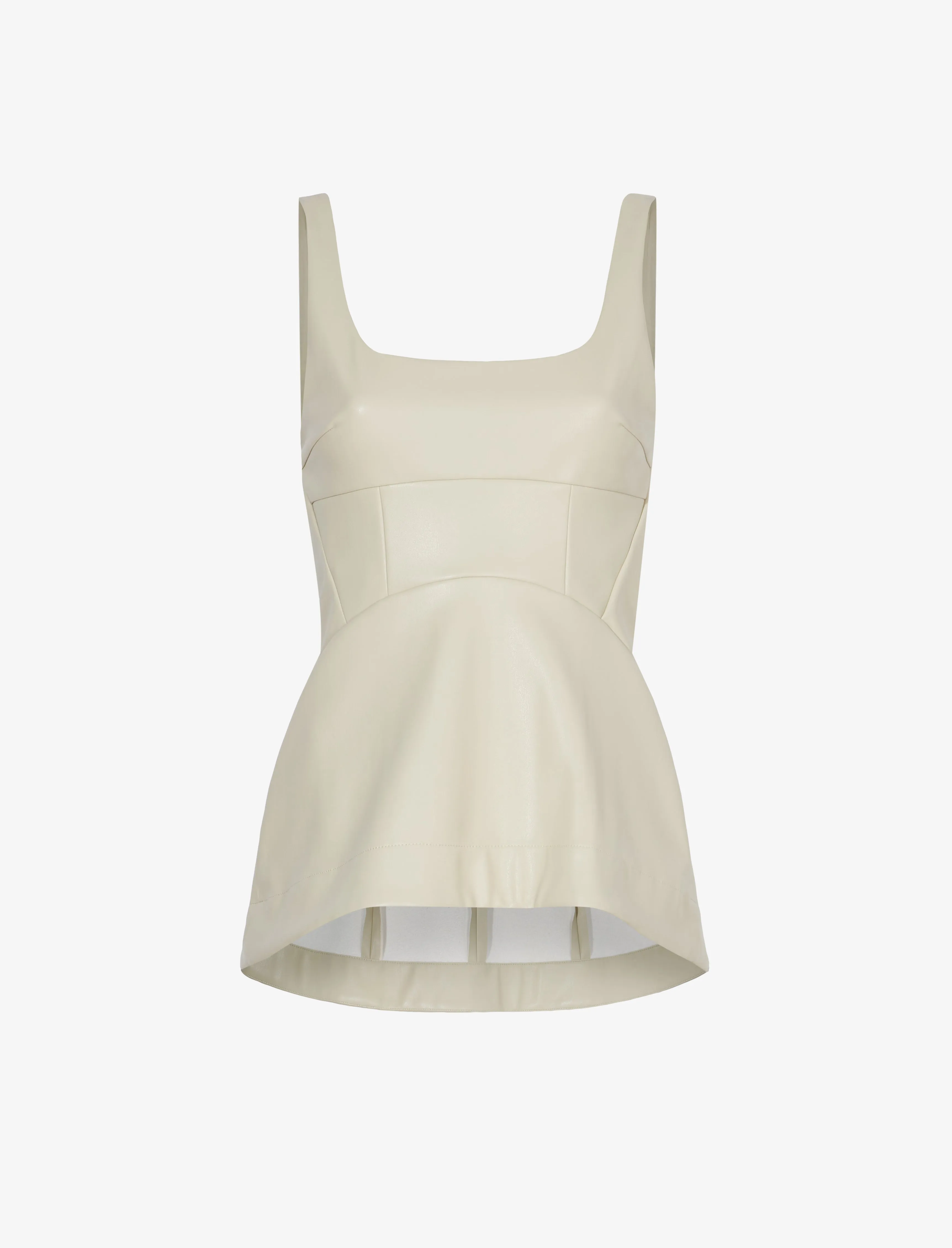 Faux Leather Bustier Top sold by Proenza Schouler