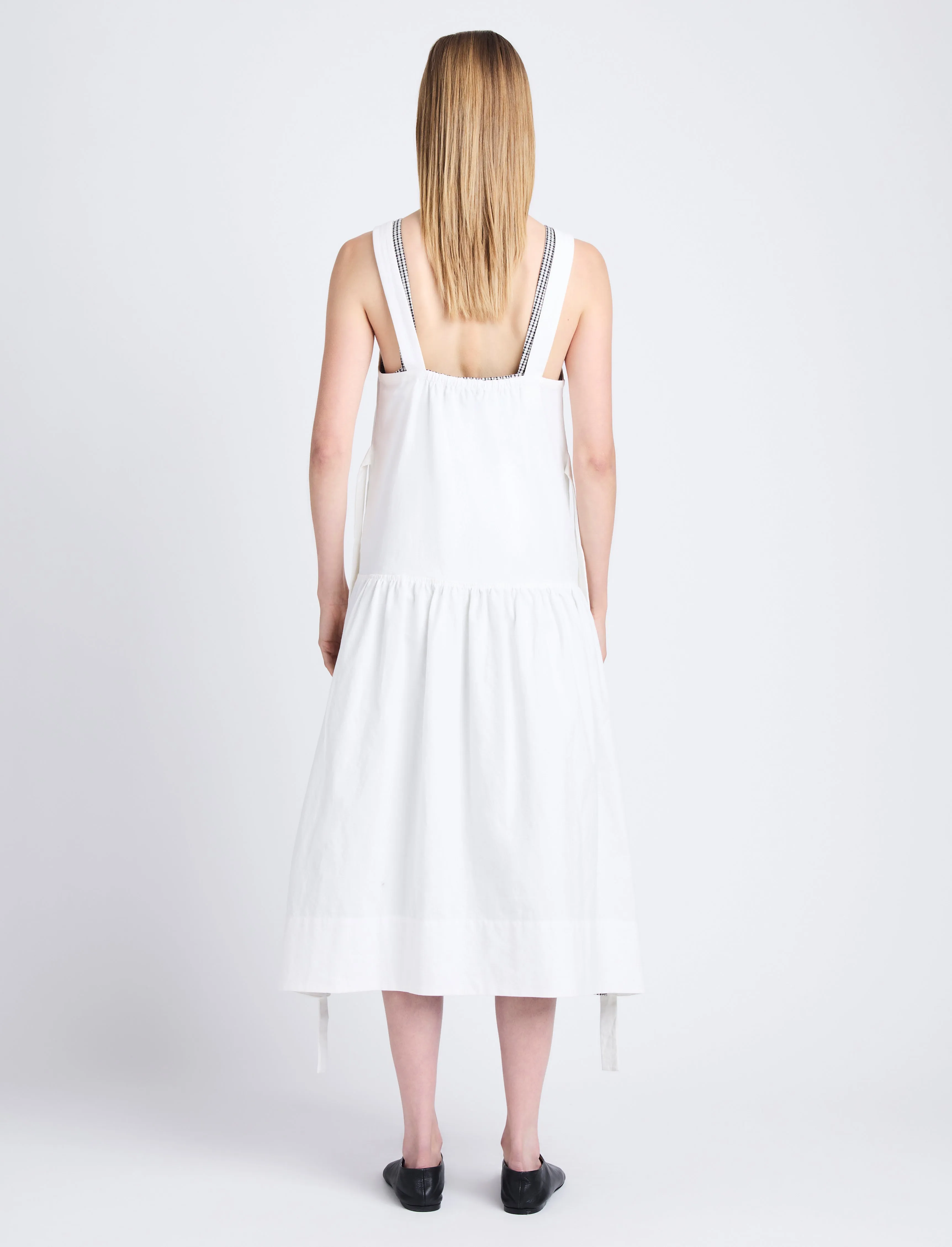 Sasha Dress in Solid Crinkle Cotton sold by Proenza Schouler product image thumbnail 4