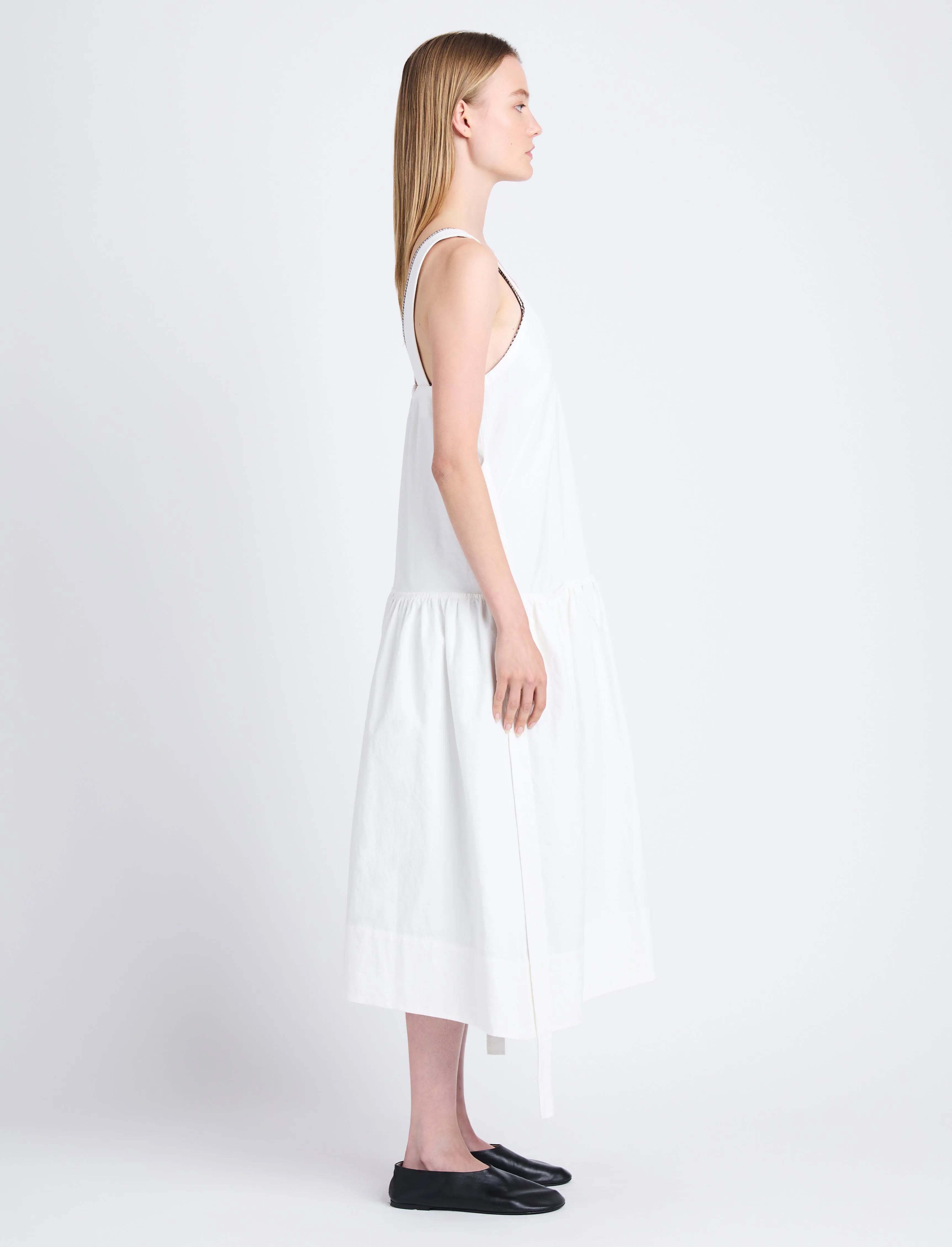 Sasha Dress in Solid Crinkle Cotton sold by Proenza Schouler product image thumbnail 3