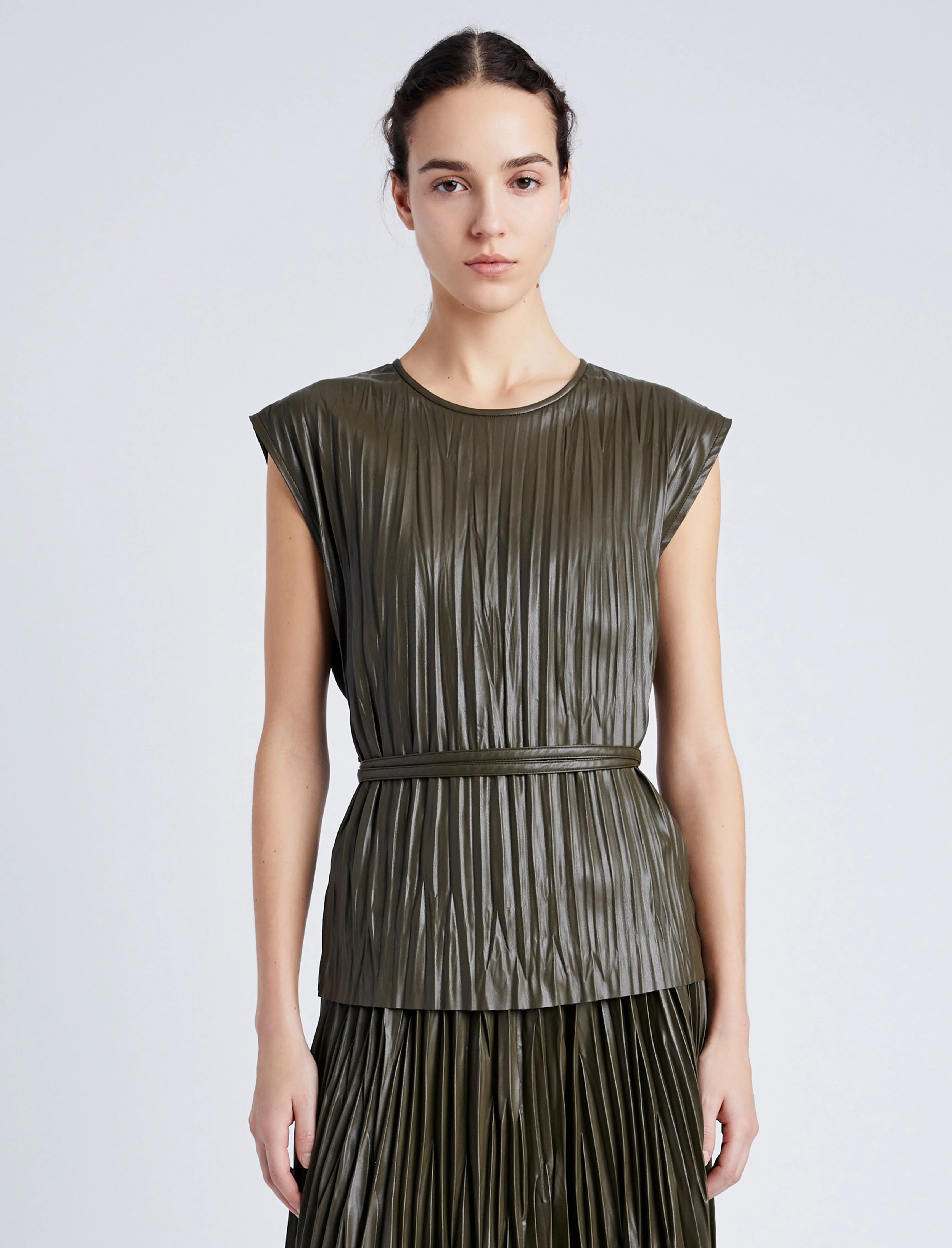 Lyra Top in Faux Leather sold by Proenza Schouler product image thumbnail 2