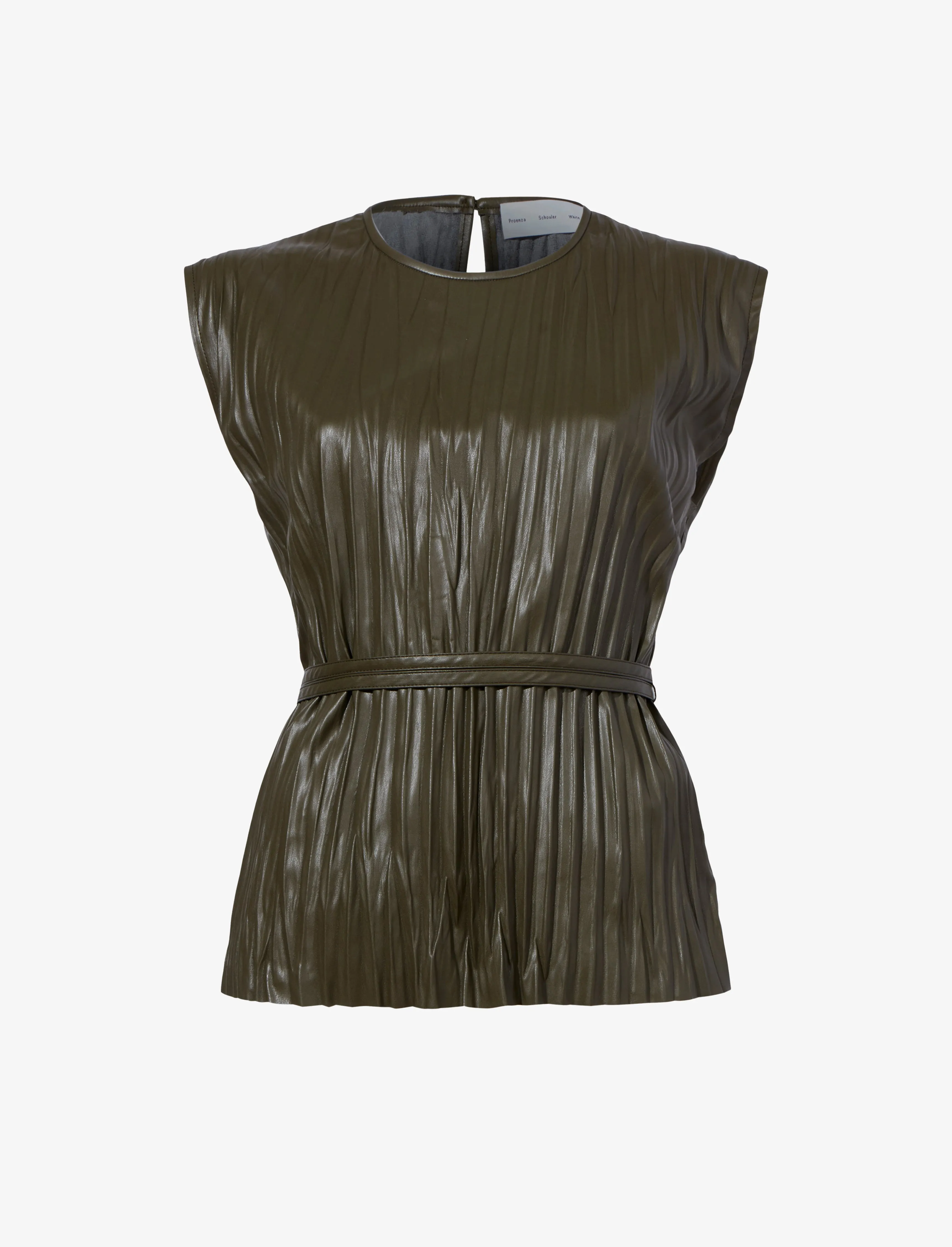 Lyra Top in Faux Leather sold by Proenza Schouler