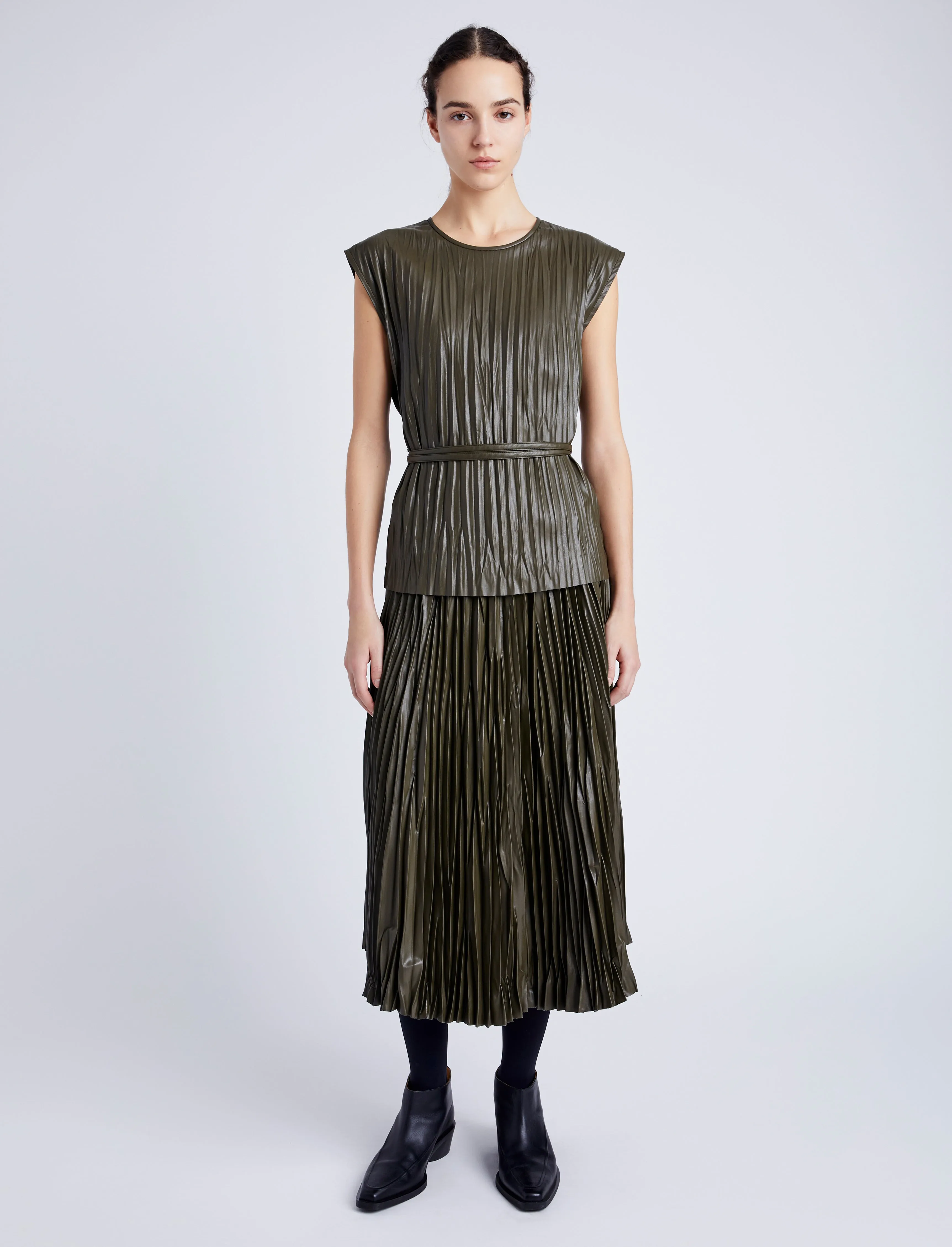 Lyra Top in Faux Leather sold by Proenza Schouler product image thumbnail 3