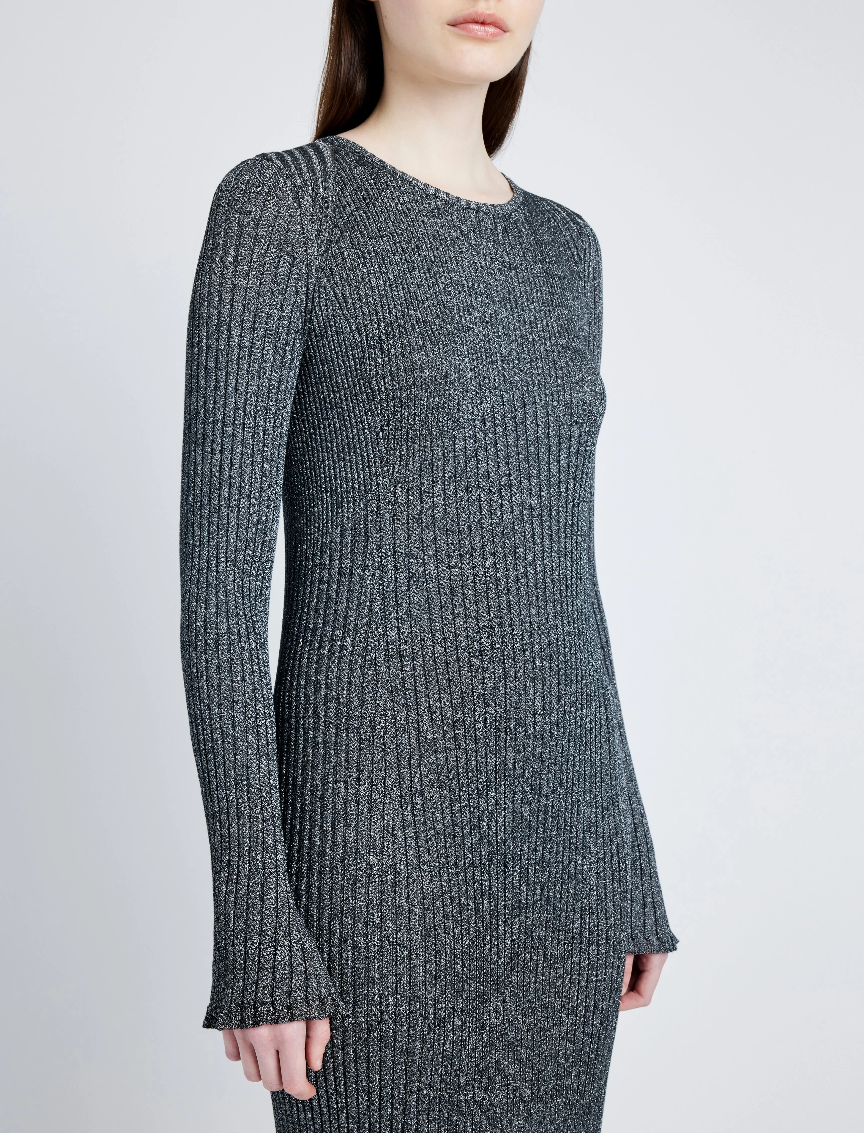 Joni Dress in Metallic Rib sold by Proenza Schouler product image thumbnail 5