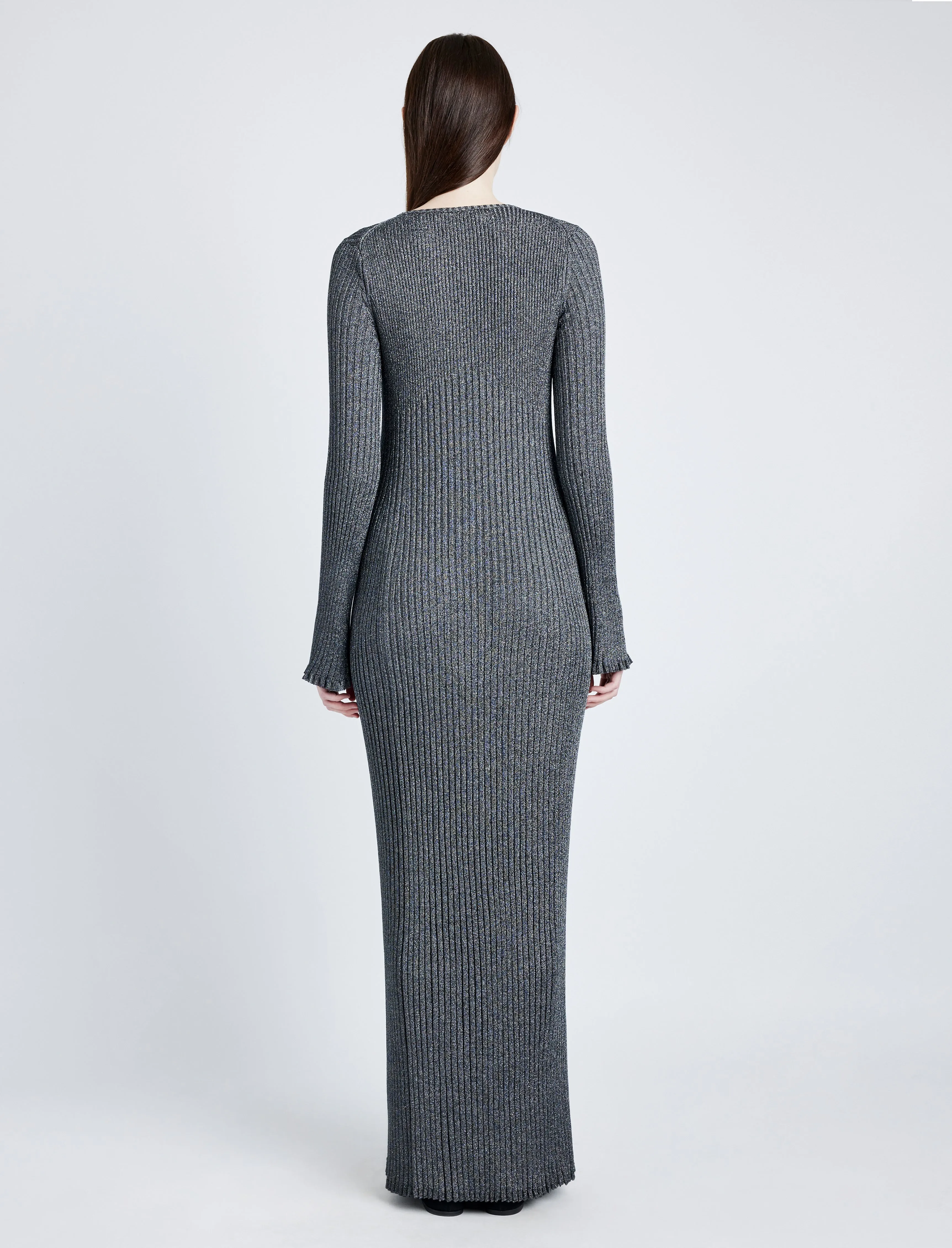 Joni Dress in Metallic Rib sold by Proenza Schouler product image thumbnail 4