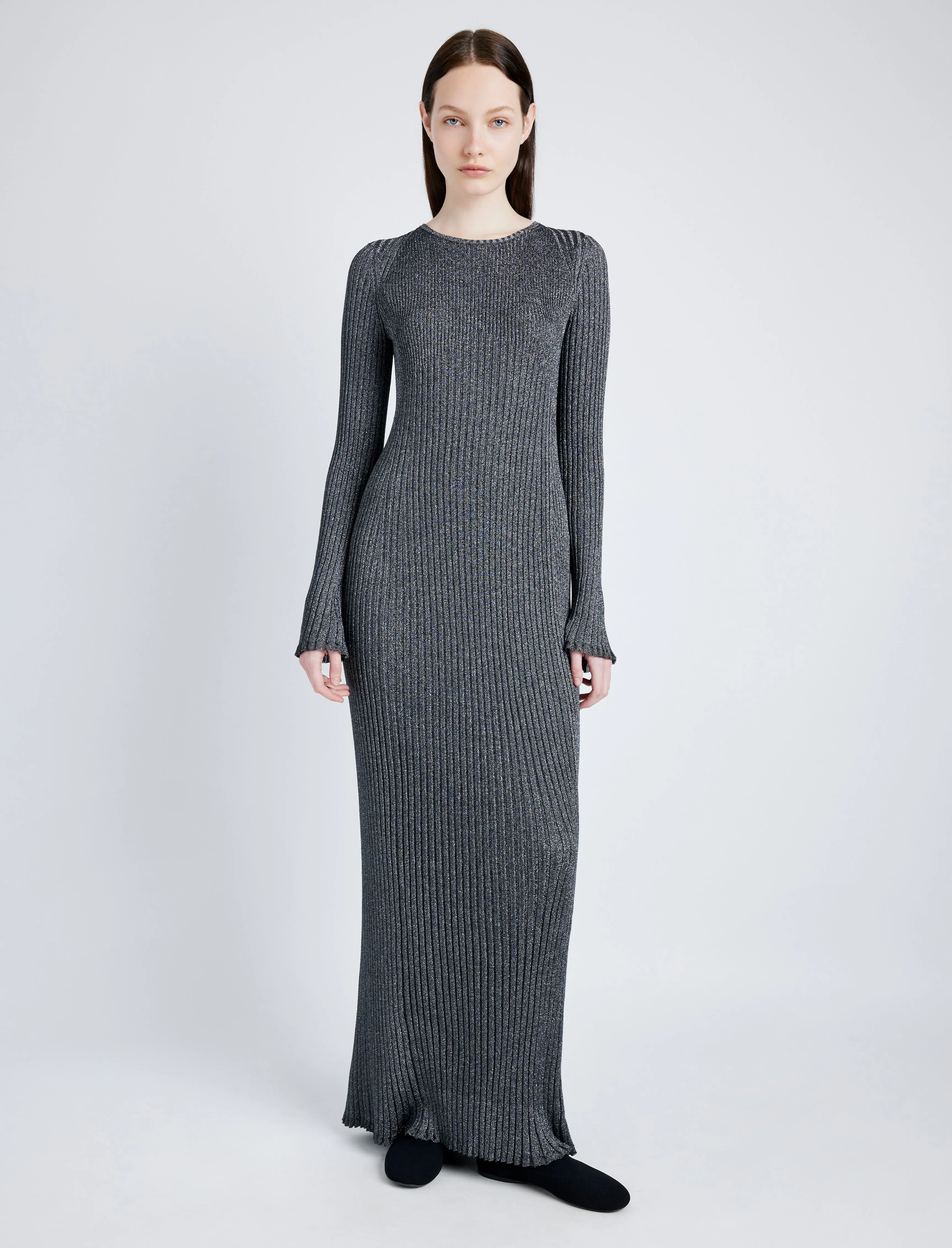 Joni Dress in Metallic Rib sold by Proenza Schouler product image thumbnail 2