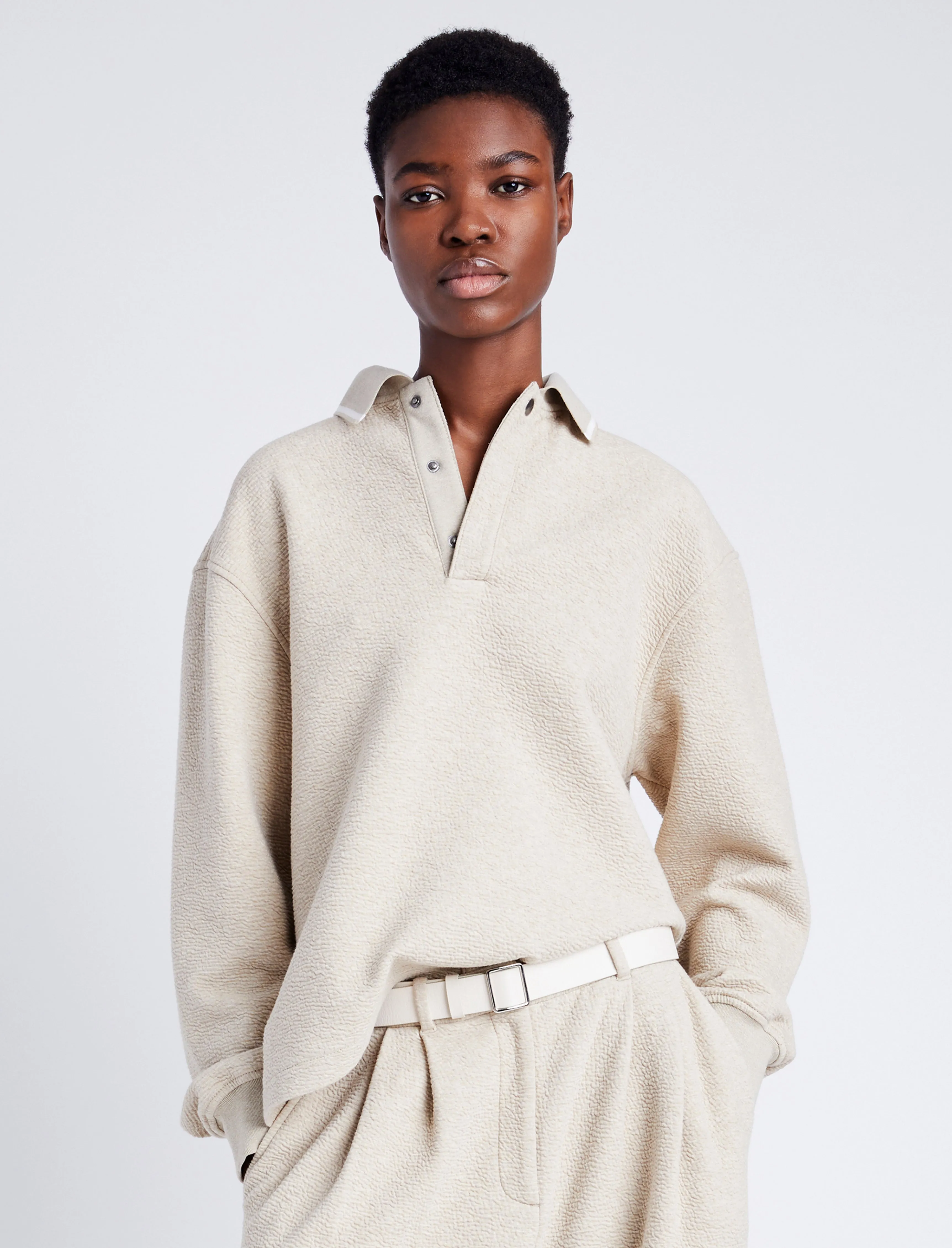 Genevieve Knit Pullover in Cloque sold by Proenza Schouler product image thumbnail 2