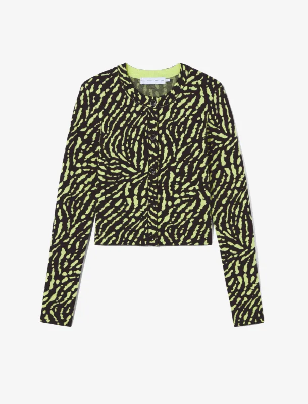Animal Jacquard Cardigan sold by Proenza Schouler