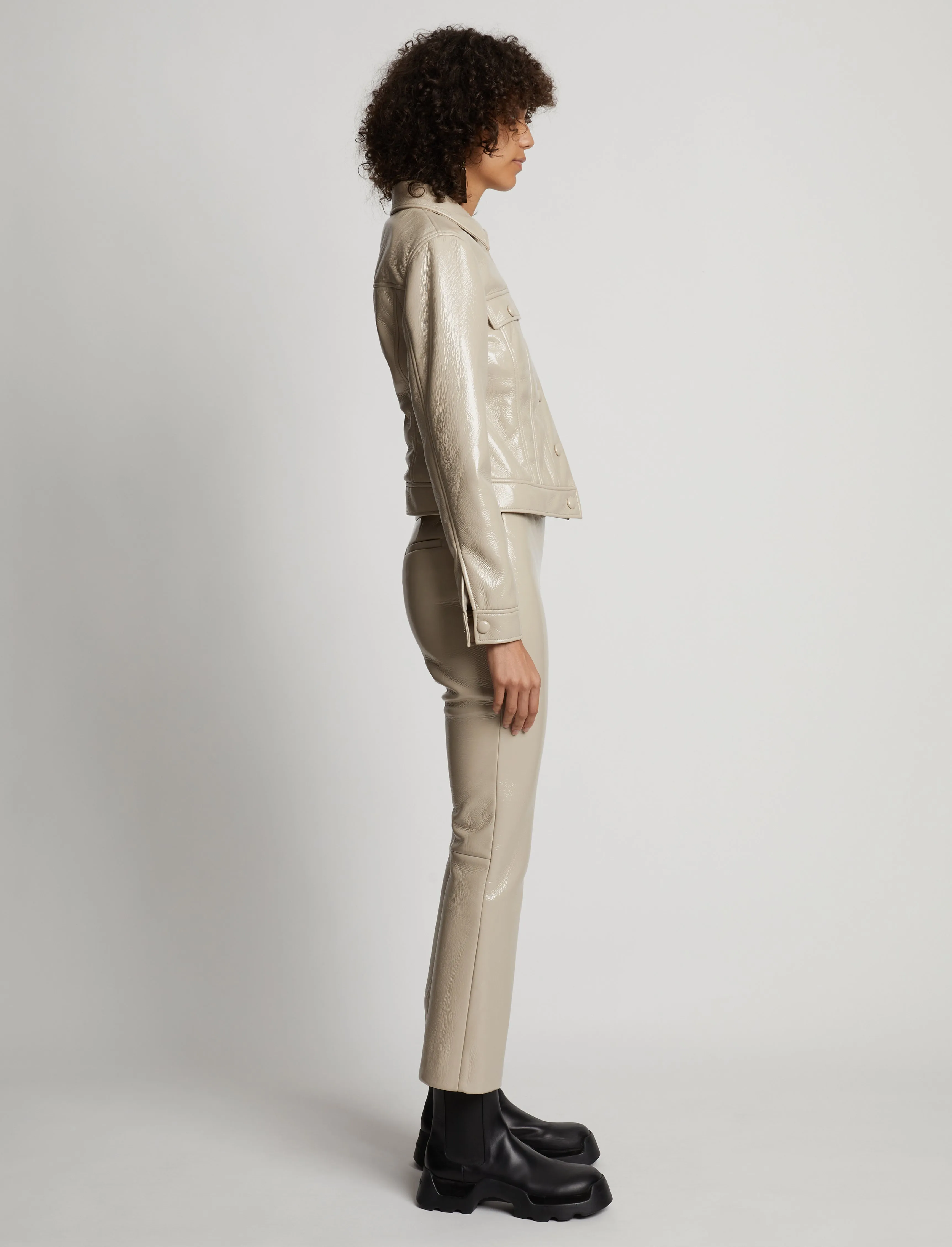 Vinyl Cropped Jacket sold by Proenza Schouler product image thumbnail 4