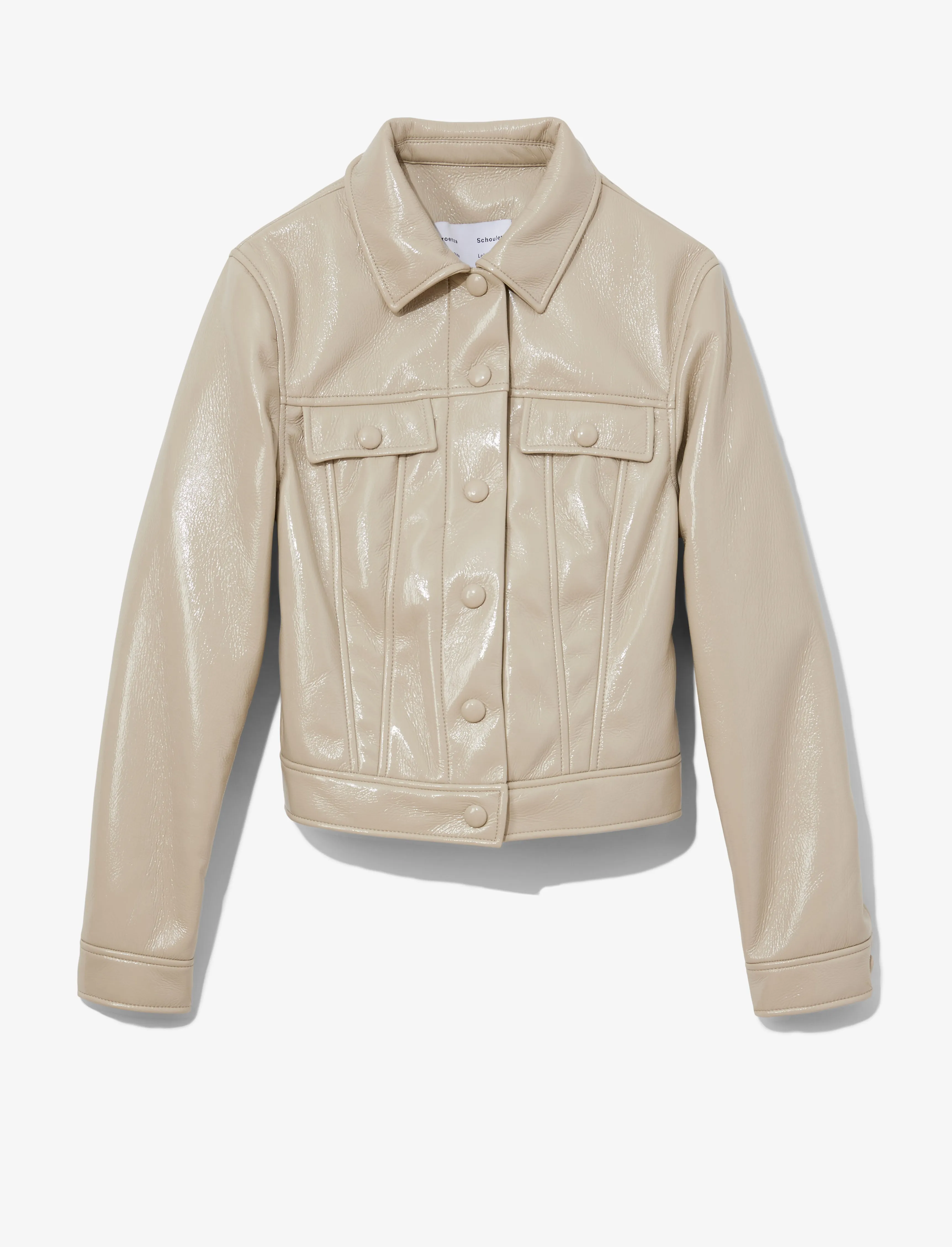 Vinyl Cropped Jacket sold by Proenza Schouler