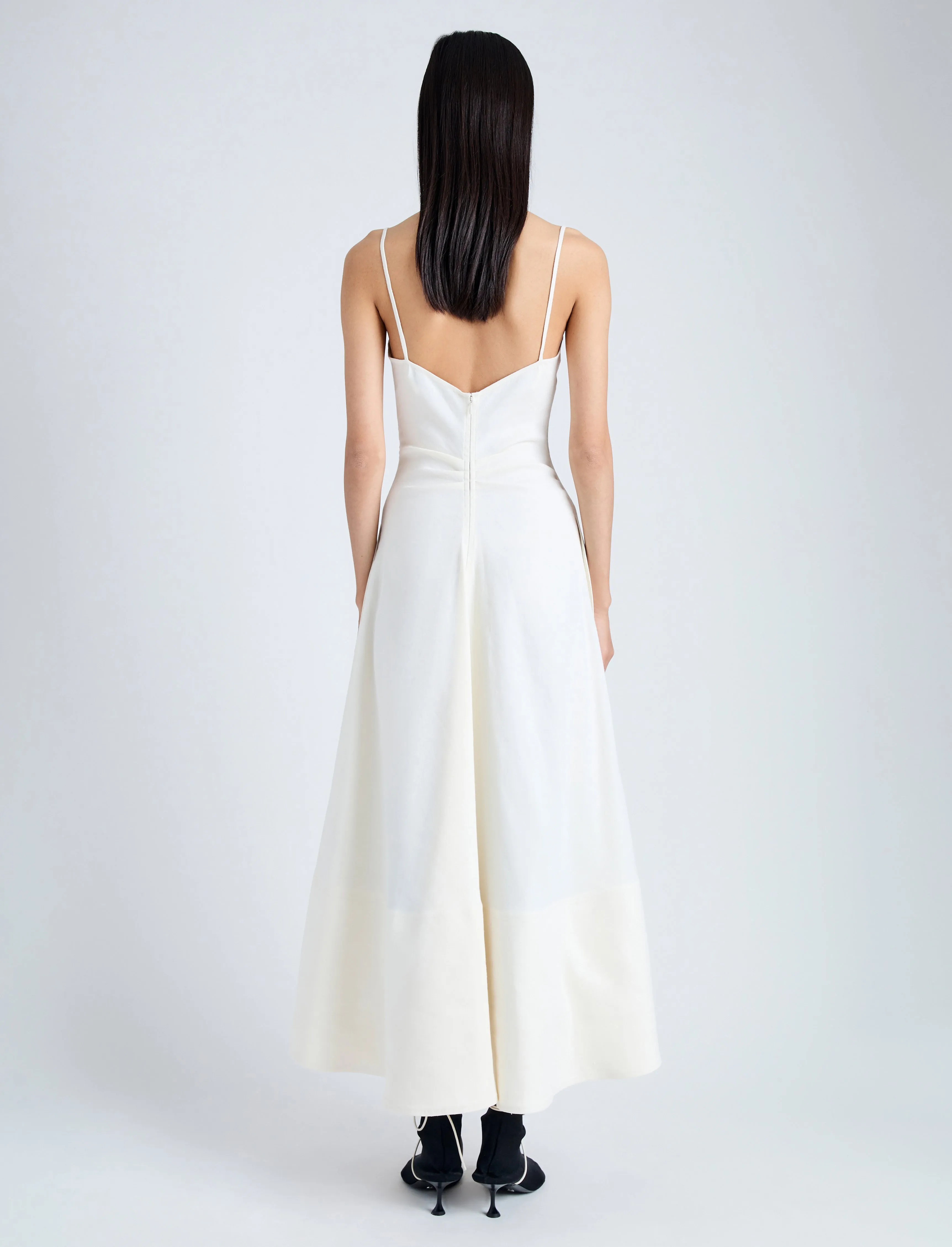 Ruby Dress in Eco Stretch Linen Viscose sold by Proenza Schouler product image thumbnail 4