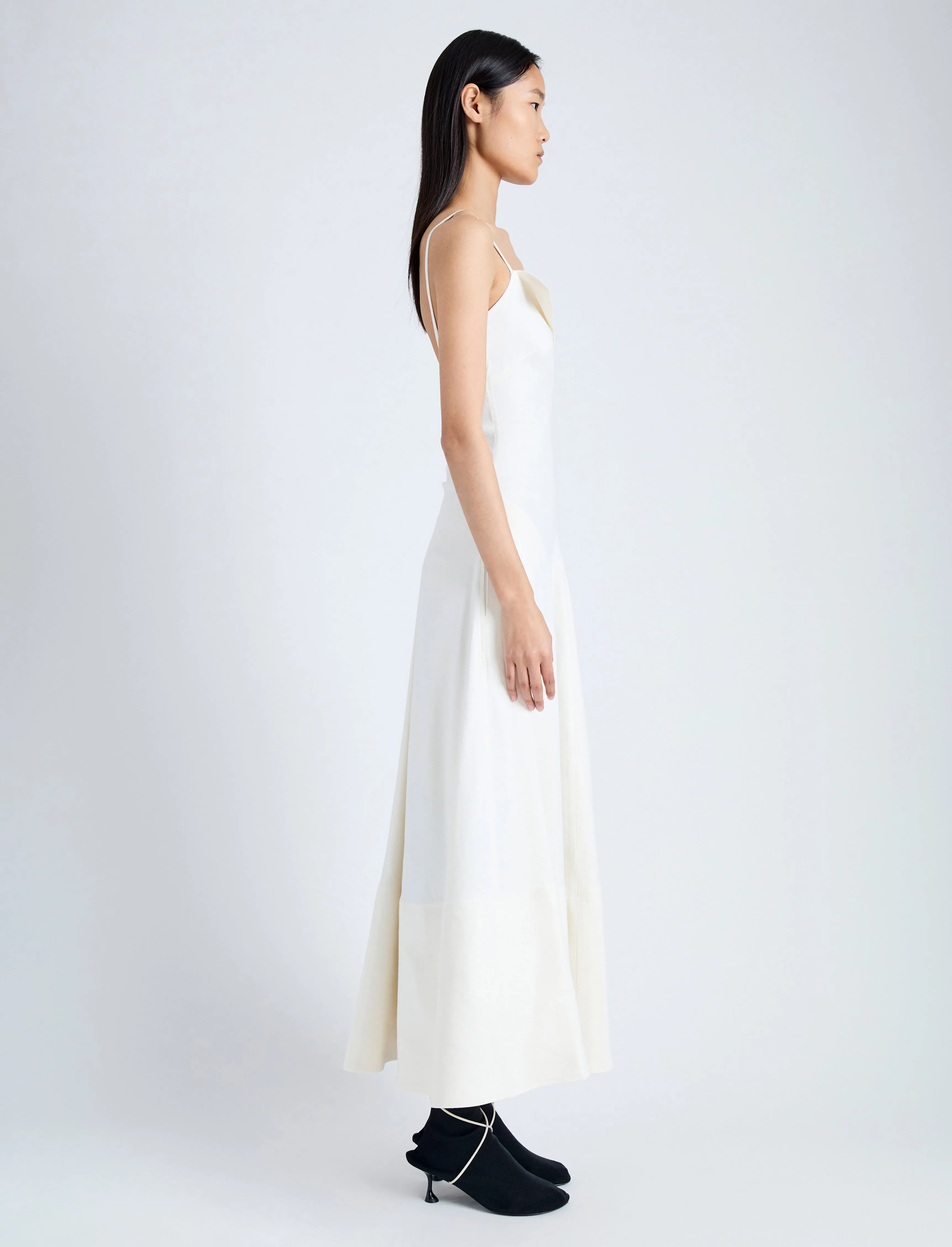 Ruby Dress in Eco Stretch Linen Viscose sold by Proenza Schouler product image thumbnail 3