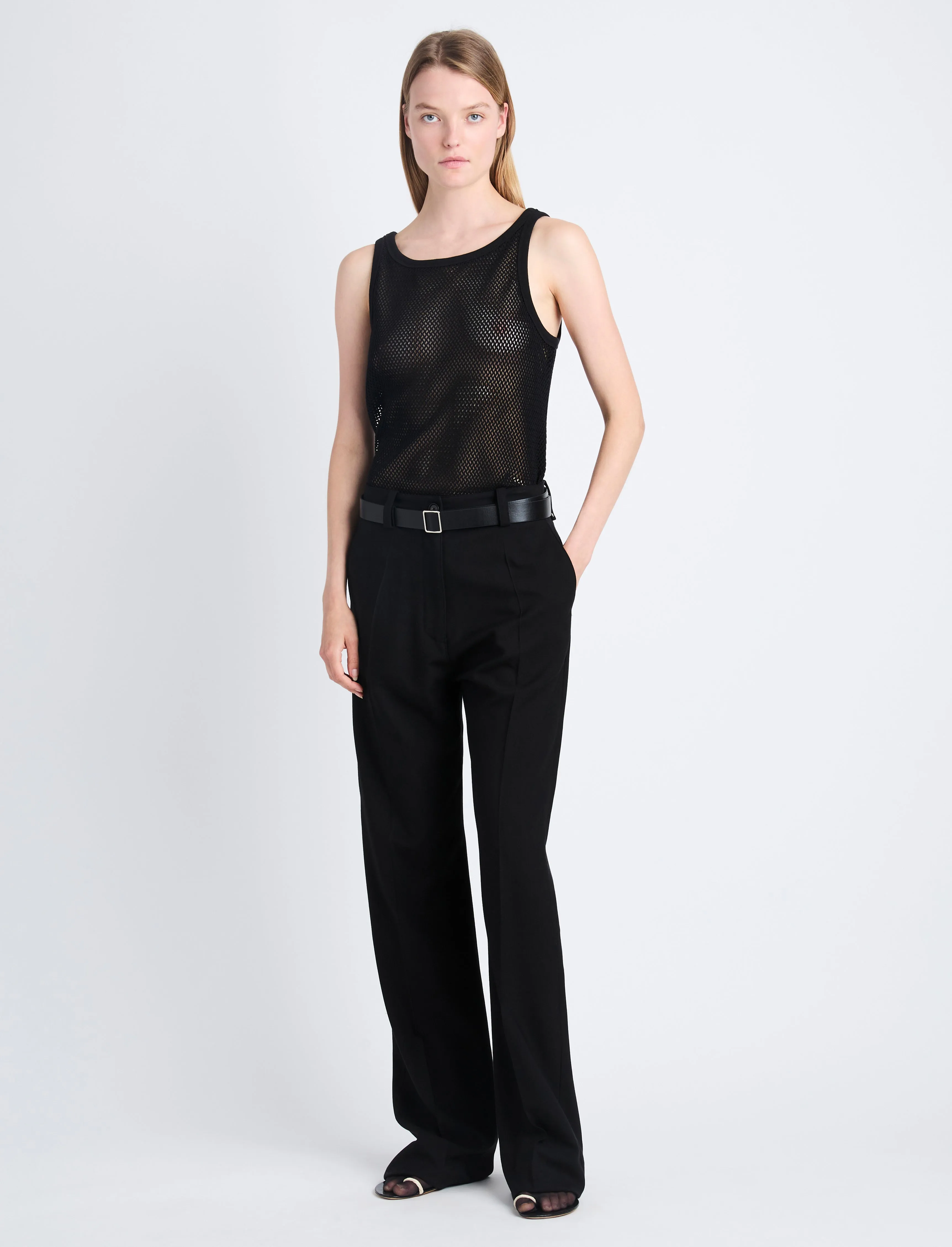 Kiki Tank in Cotton Mesh sold by Proenza Schouler product image thumbnail 2