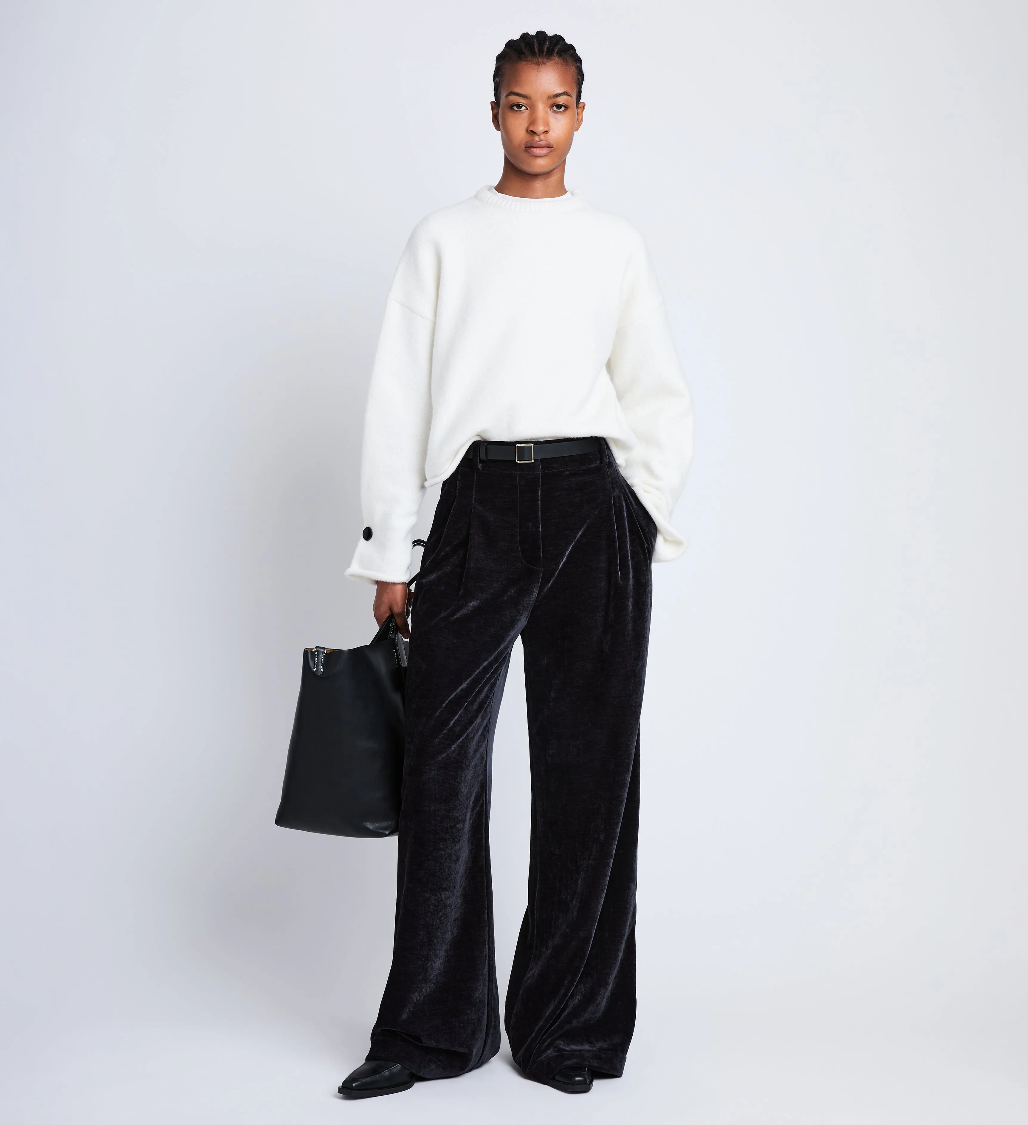 Aria Pant in Chenille Suiting sold by Proenza Schouler product image thumbnail 2