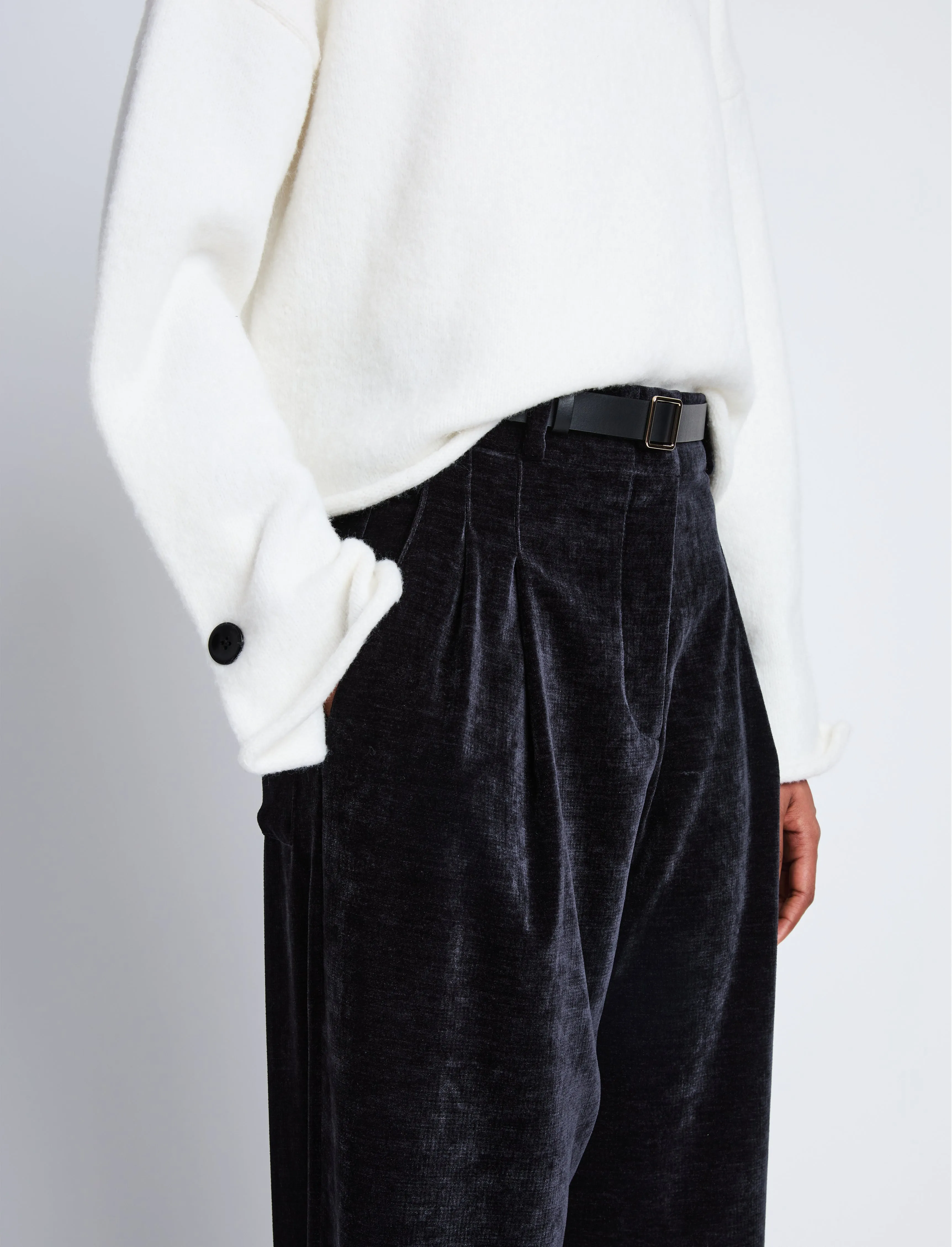 Aria Pant in Chenille Suiting sold by Proenza Schouler product image thumbnail 5