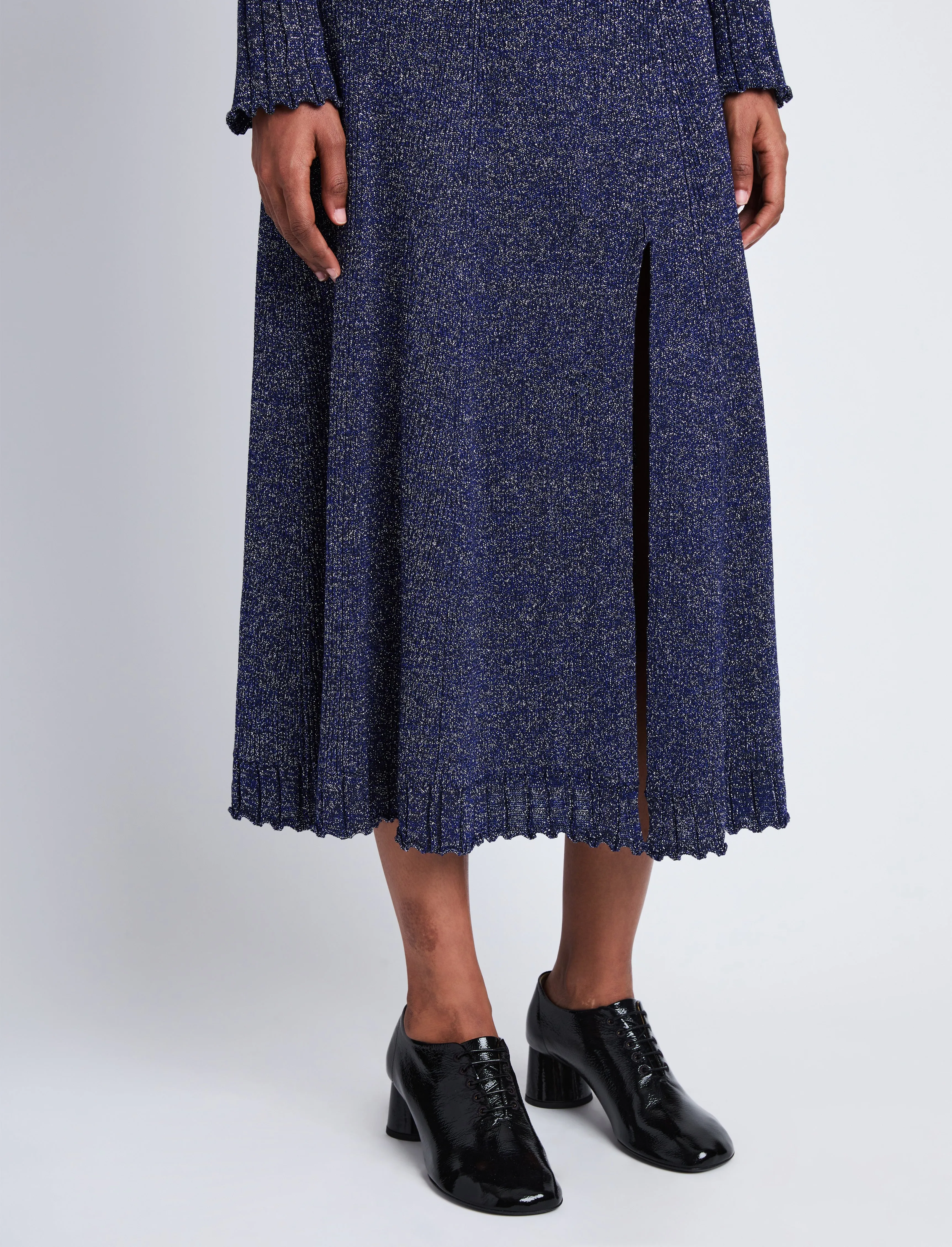 Lidia Knit Skirt in Marled Lurex sold by Proenza Schouler product image thumbnail 5