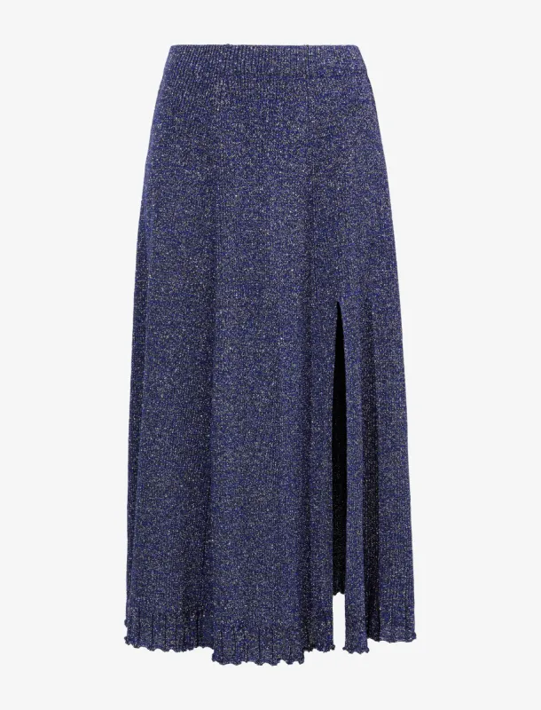Lidia Knit Skirt in Marled Lurex sold by Proenza Schouler