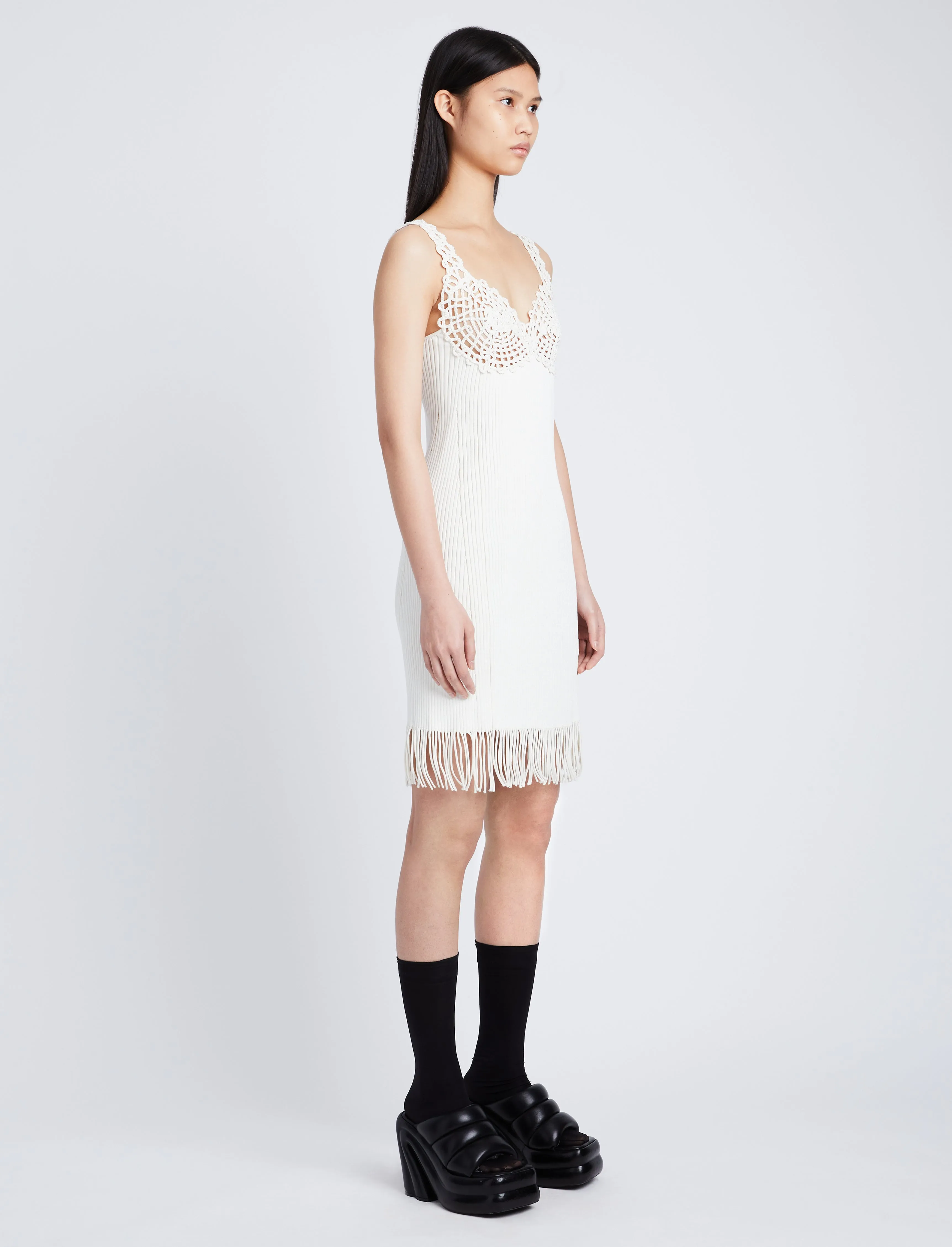 Embroidered Viscose Knit Dress sold by Proenza Schouler product image thumbnail 3