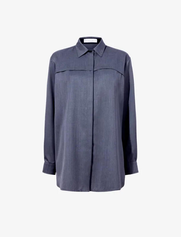 Rose Shirt in Fine Wool made by Proenza Schouler