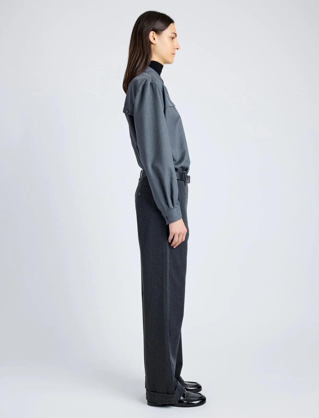 Rose Shirt in Fine Wool sold by Proenza Schouler product image thumbnail 4