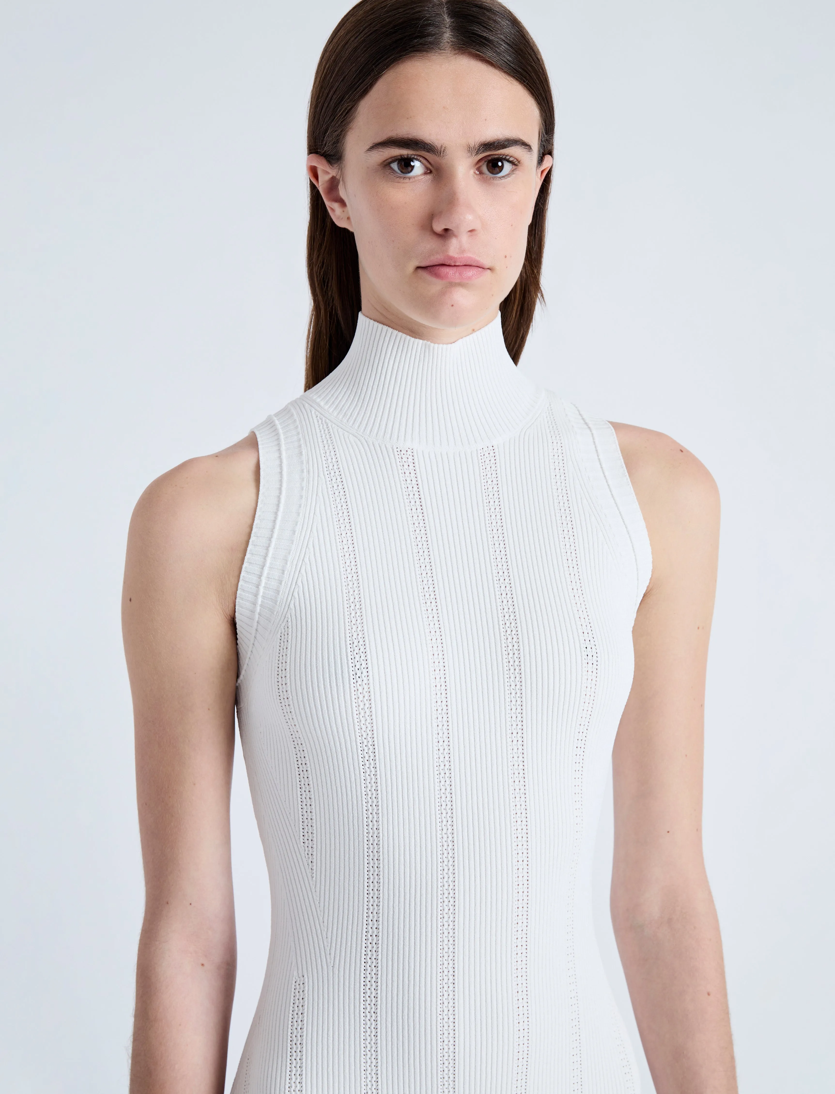Kim Knit Dress in Compact Pointelle Rib sold by Proenza Schouler product image thumbnail 5