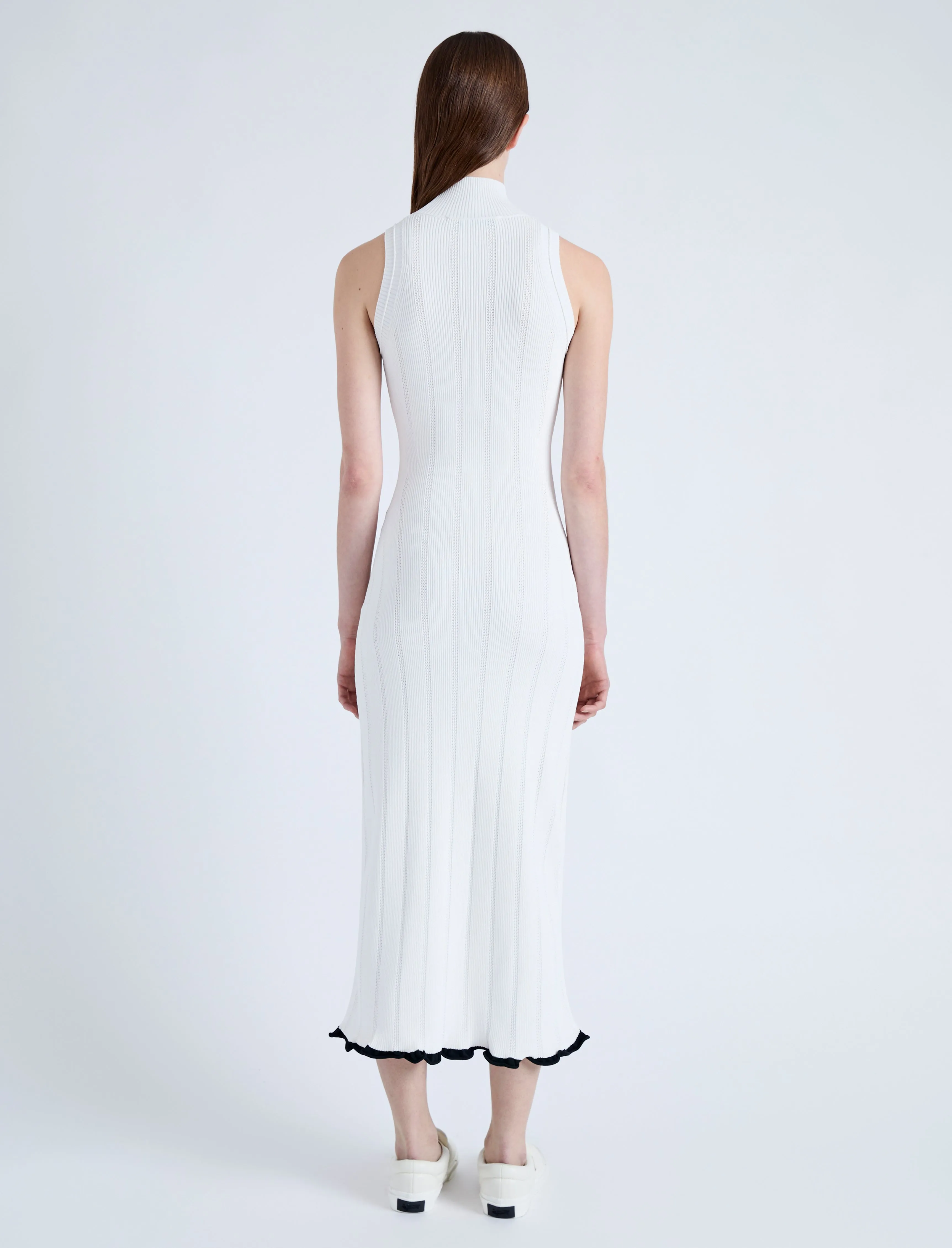 Kim Knit Dress in Compact Pointelle Rib sold by Proenza Schouler product image thumbnail 4