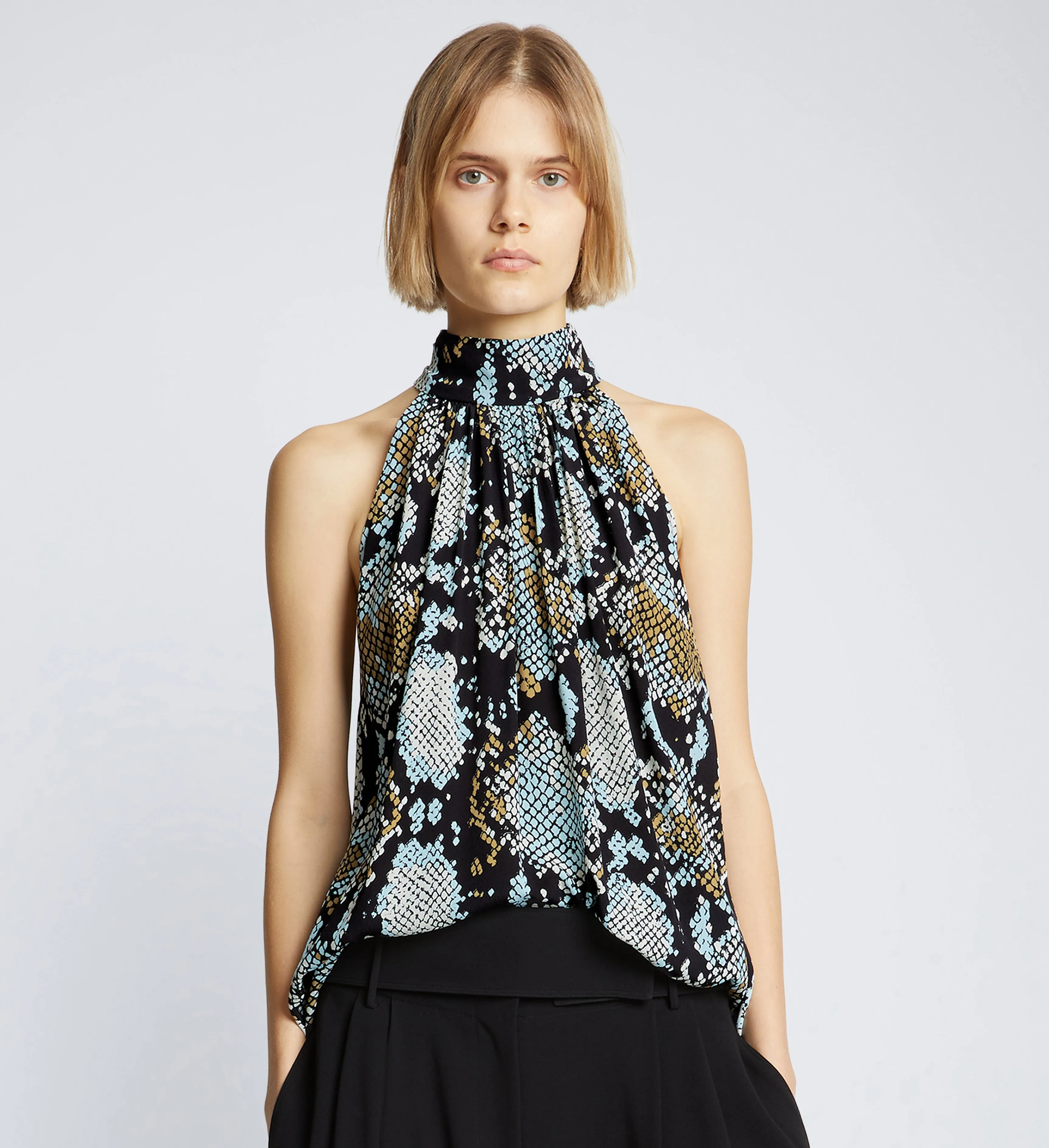 Printed Snake Crepe De Chine Top sold by Proenza Schouler product image thumbnail 2