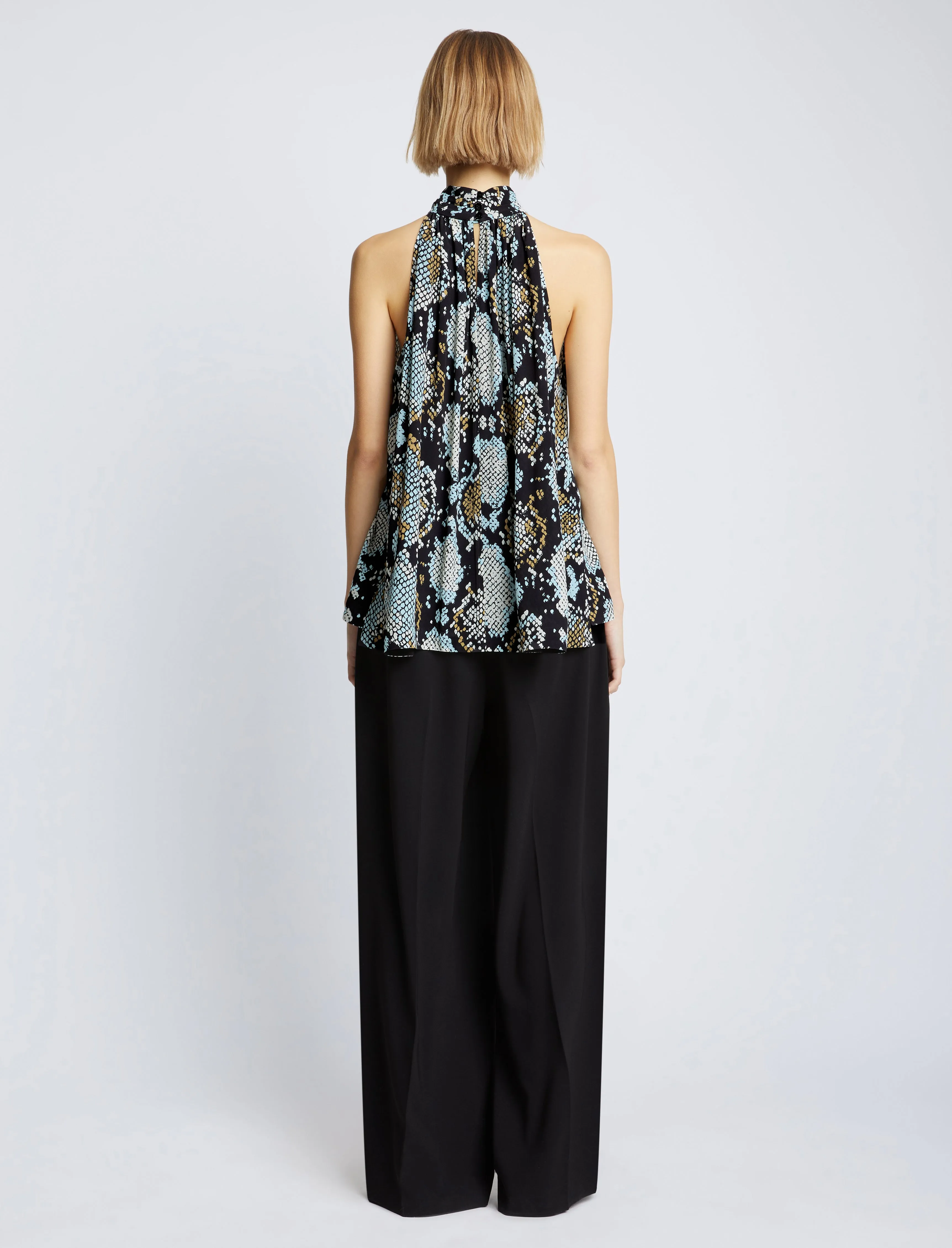 Printed Snake Crepe De Chine Top sold by Proenza Schouler product image thumbnail 5