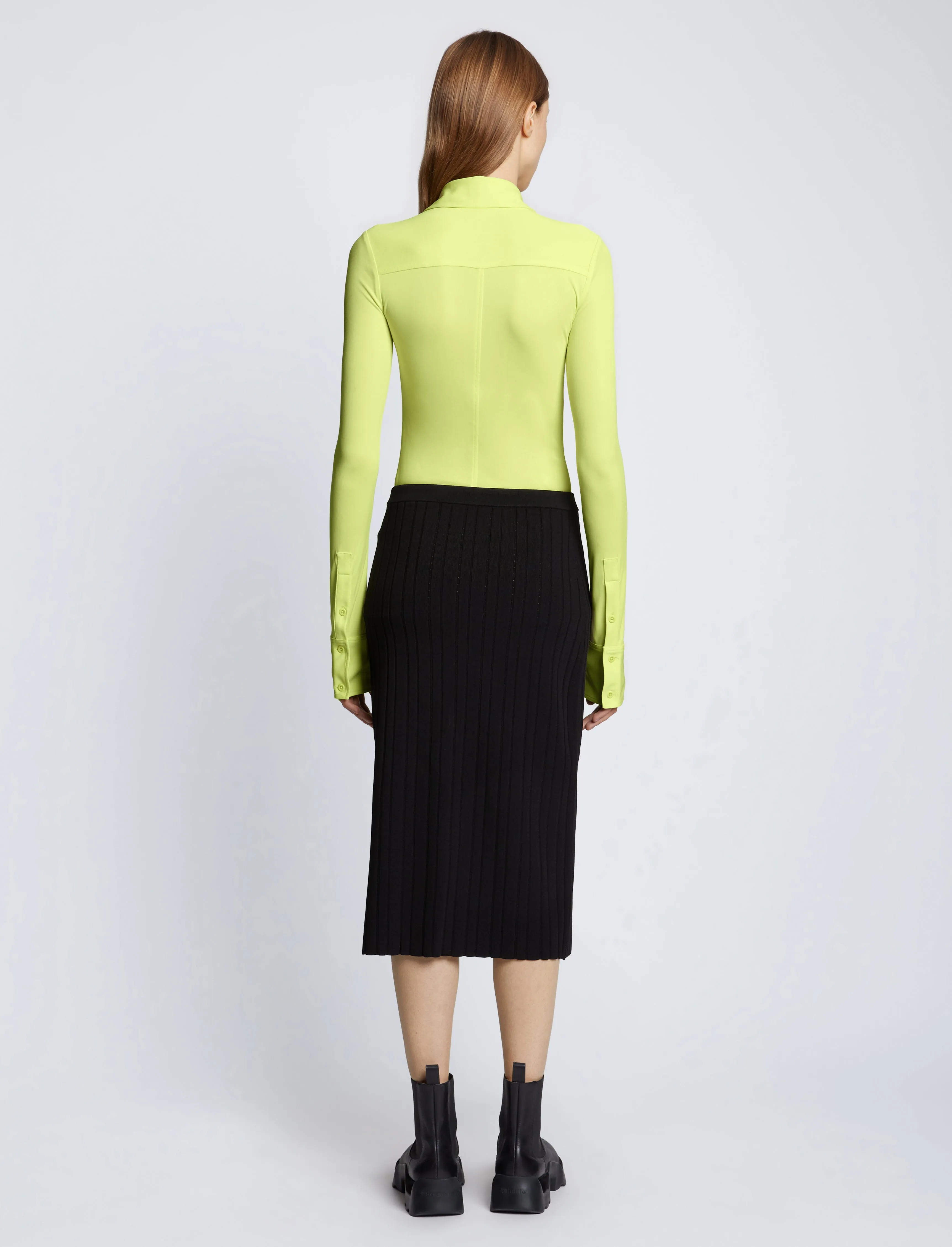 Long Sleeve Jersey Keyhole Top sold by Proenza Schouler product image thumbnail 5