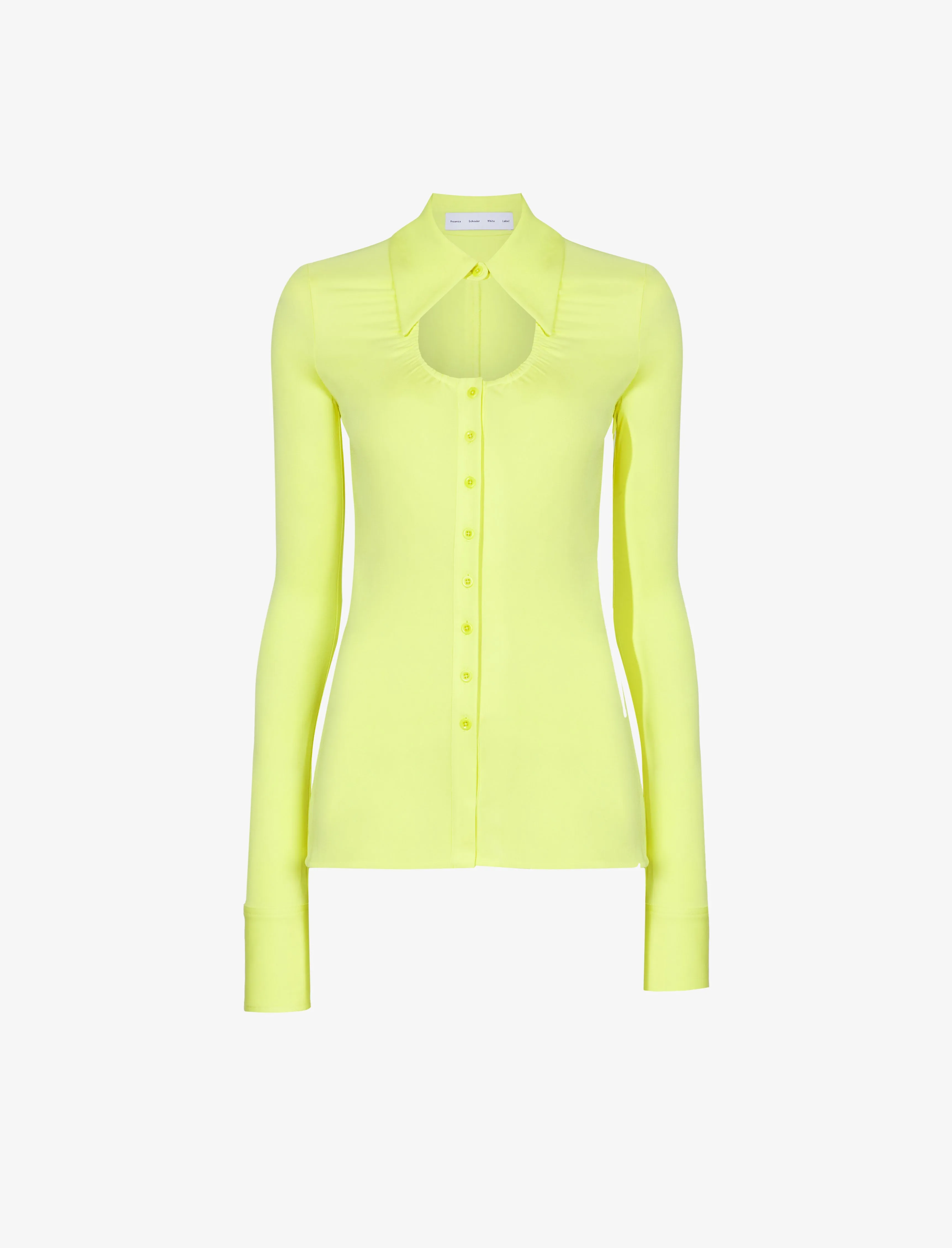 Long Sleeve Jersey Keyhole Top sold by Proenza Schouler