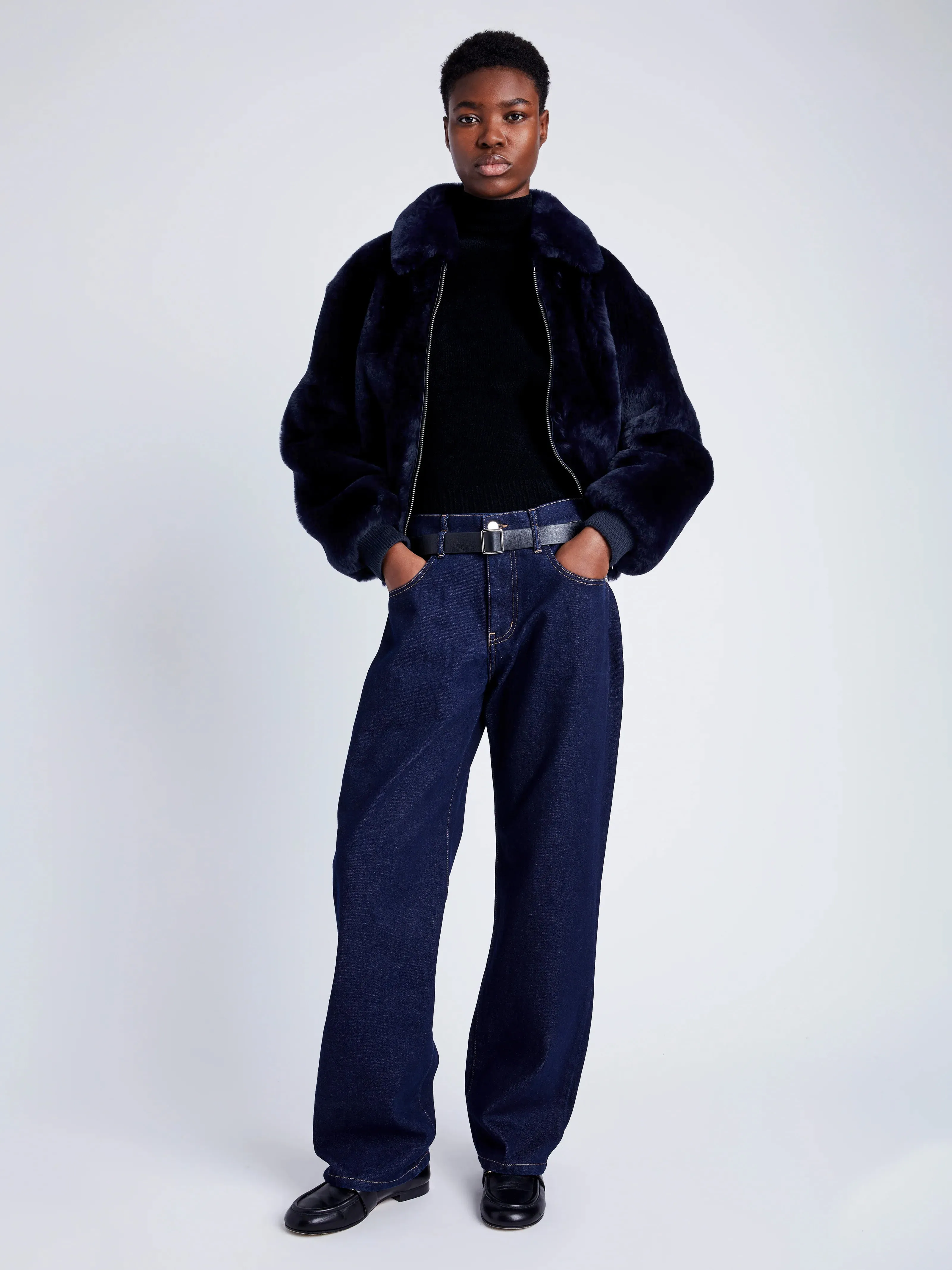 Anais Bomber in Shearling sold by Proenza Schouler product image thumbnail 3