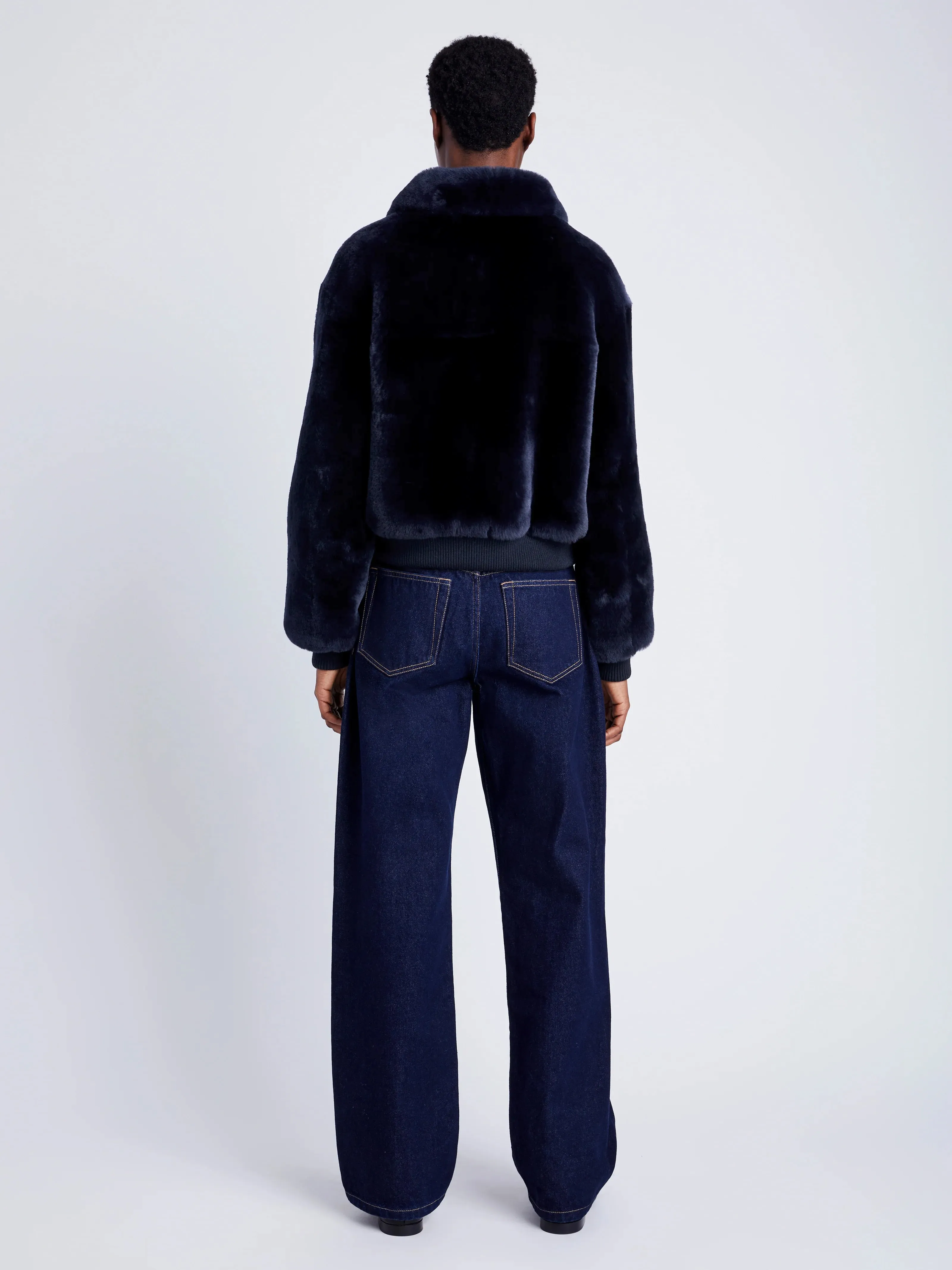 Anais Bomber in Shearling sold by Proenza Schouler product image thumbnail 5