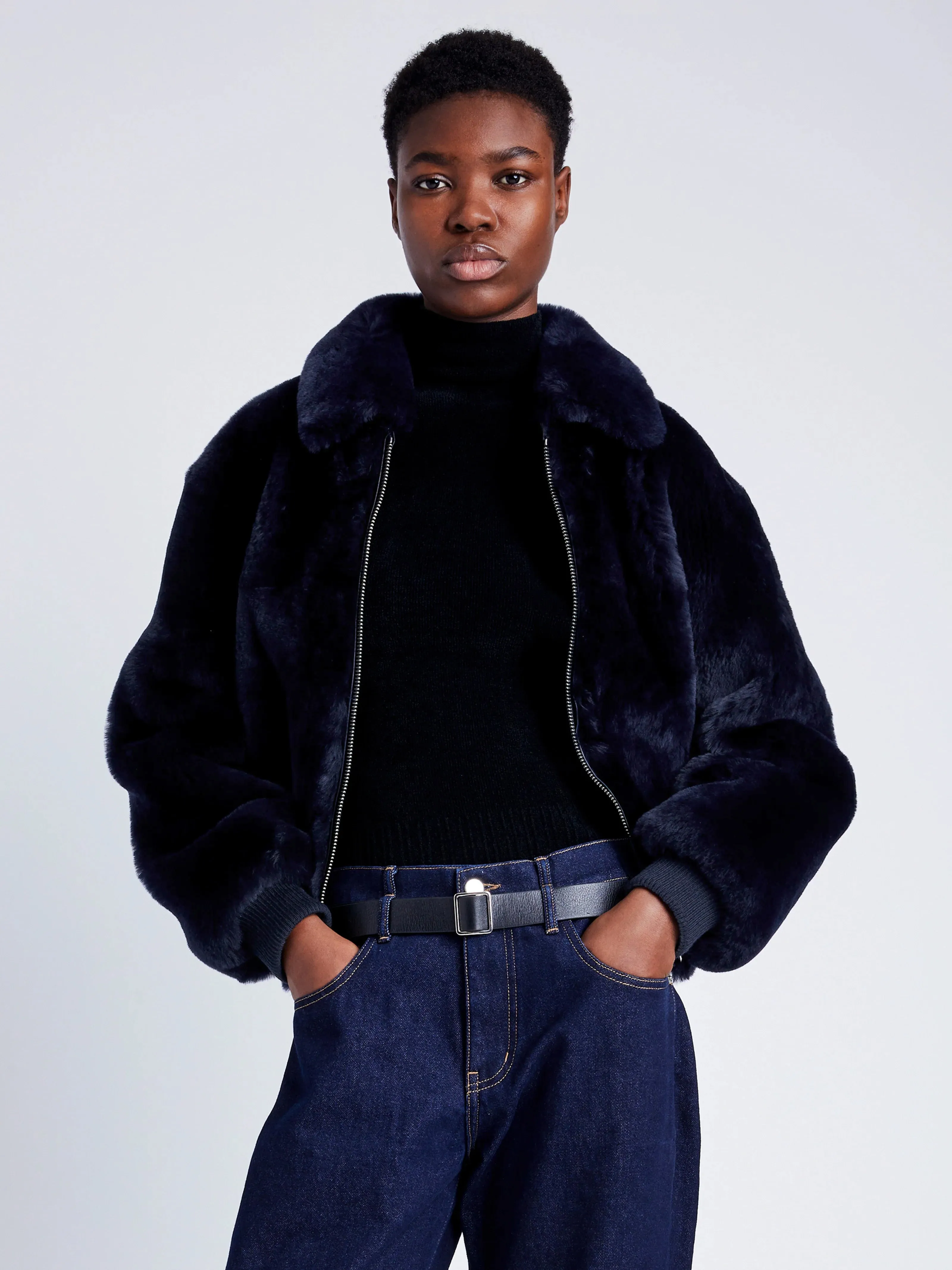 Anais Bomber in Shearling sold by Proenza Schouler product image thumbnail 2