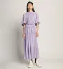 Viscose Crepe Gathered Jersey Dress - LAVENDER sold by Proenza Schouler