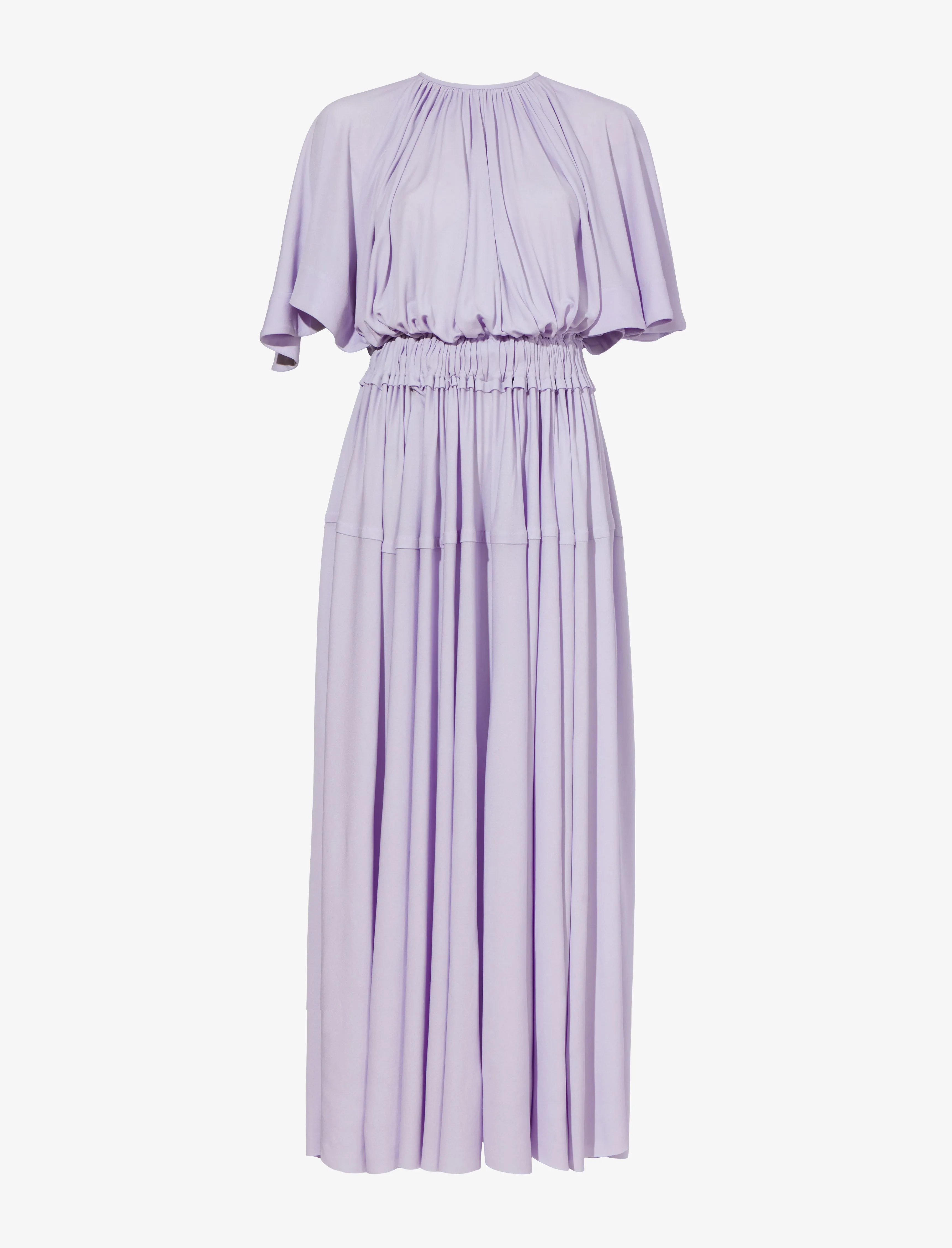 Viscose Crepe Gathered Jersey Dress - LAVENDER sold by Proenza Schouler