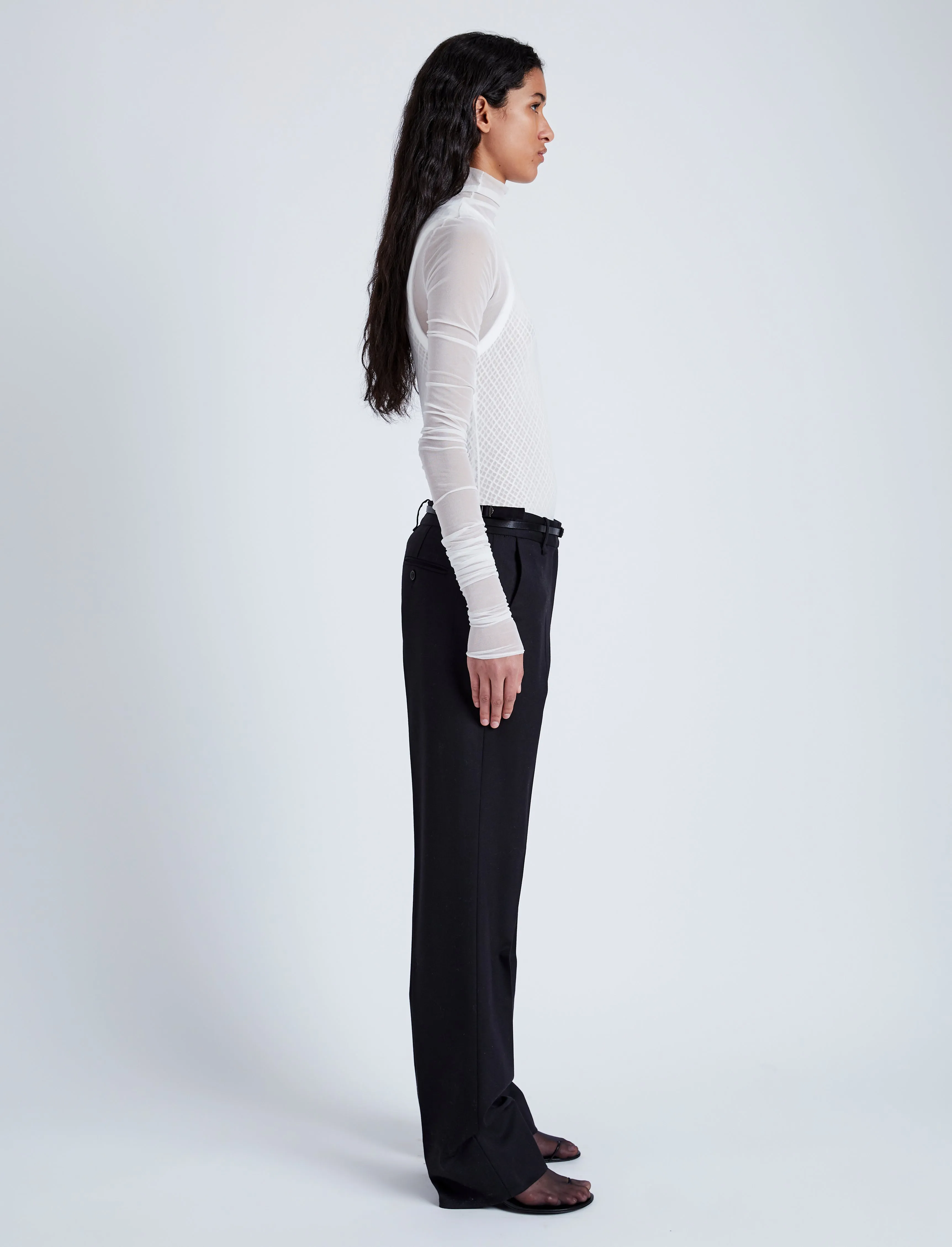 Teddy Pant in Wool Twill Suiting sold by Proenza Schouler product image thumbnail 3