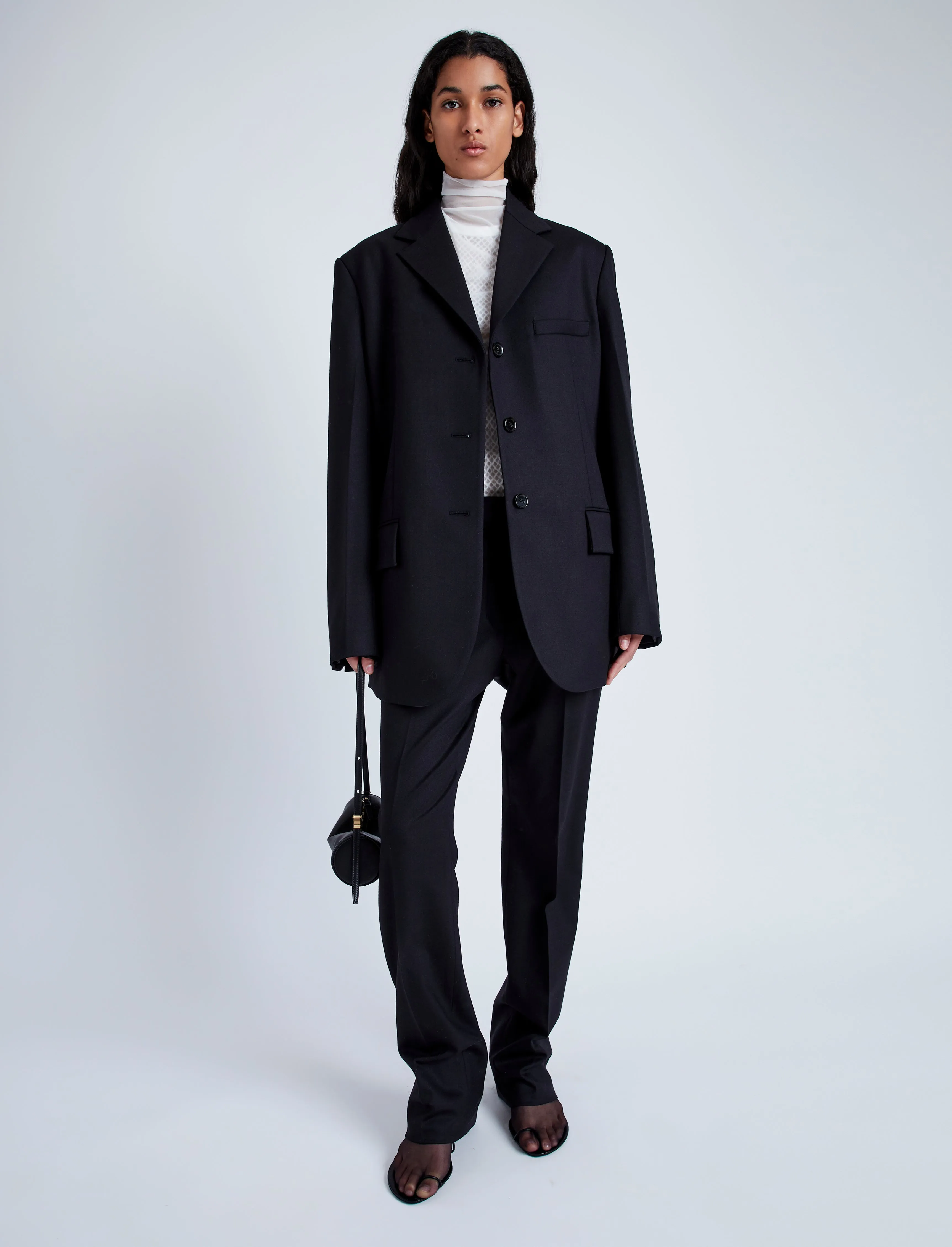 Teddy Pant in Wool Twill Suiting sold by Proenza Schouler product image thumbnail 2