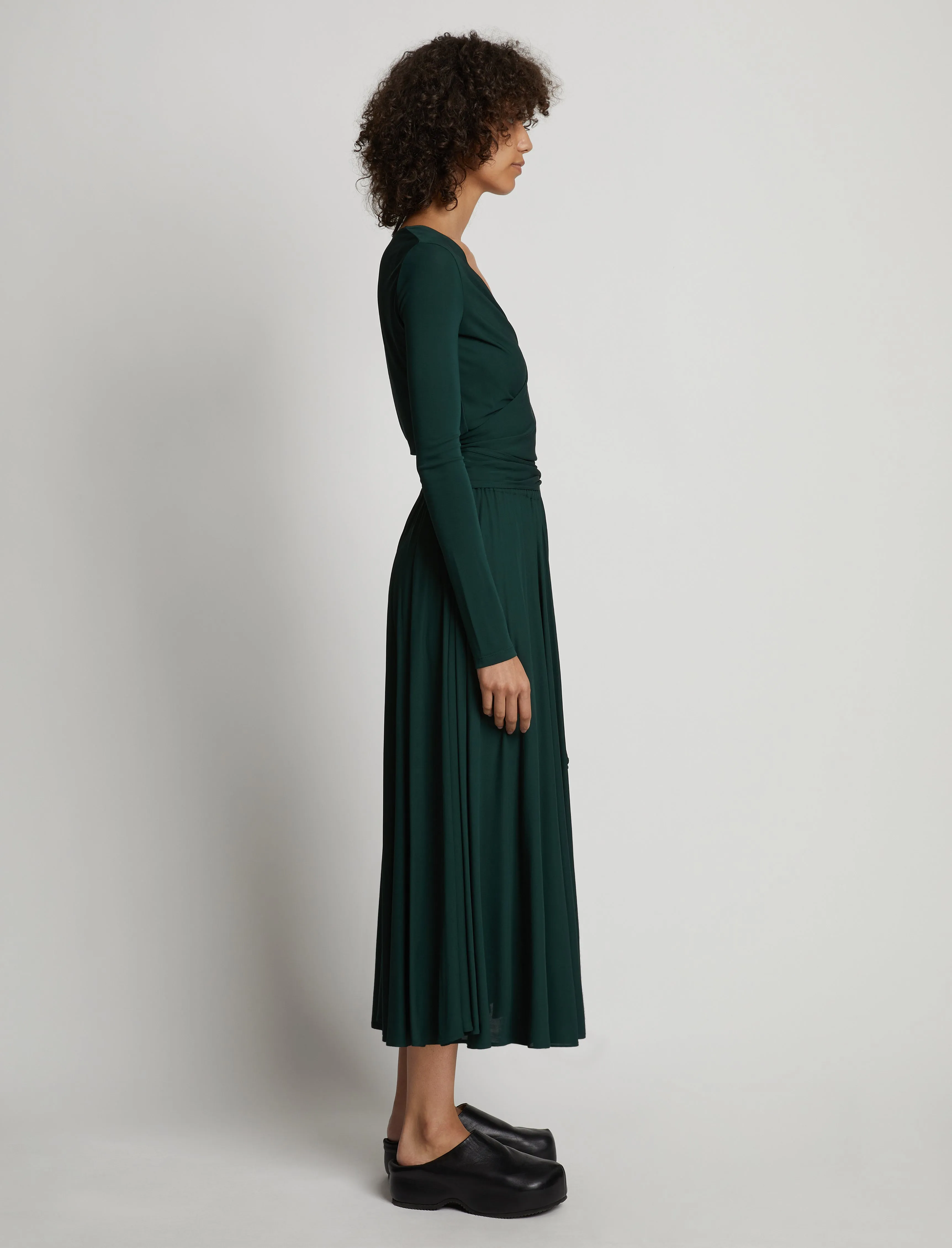 Matte Crepe Wrap Dress sold by Proenza Schouler product image thumbnail 3
