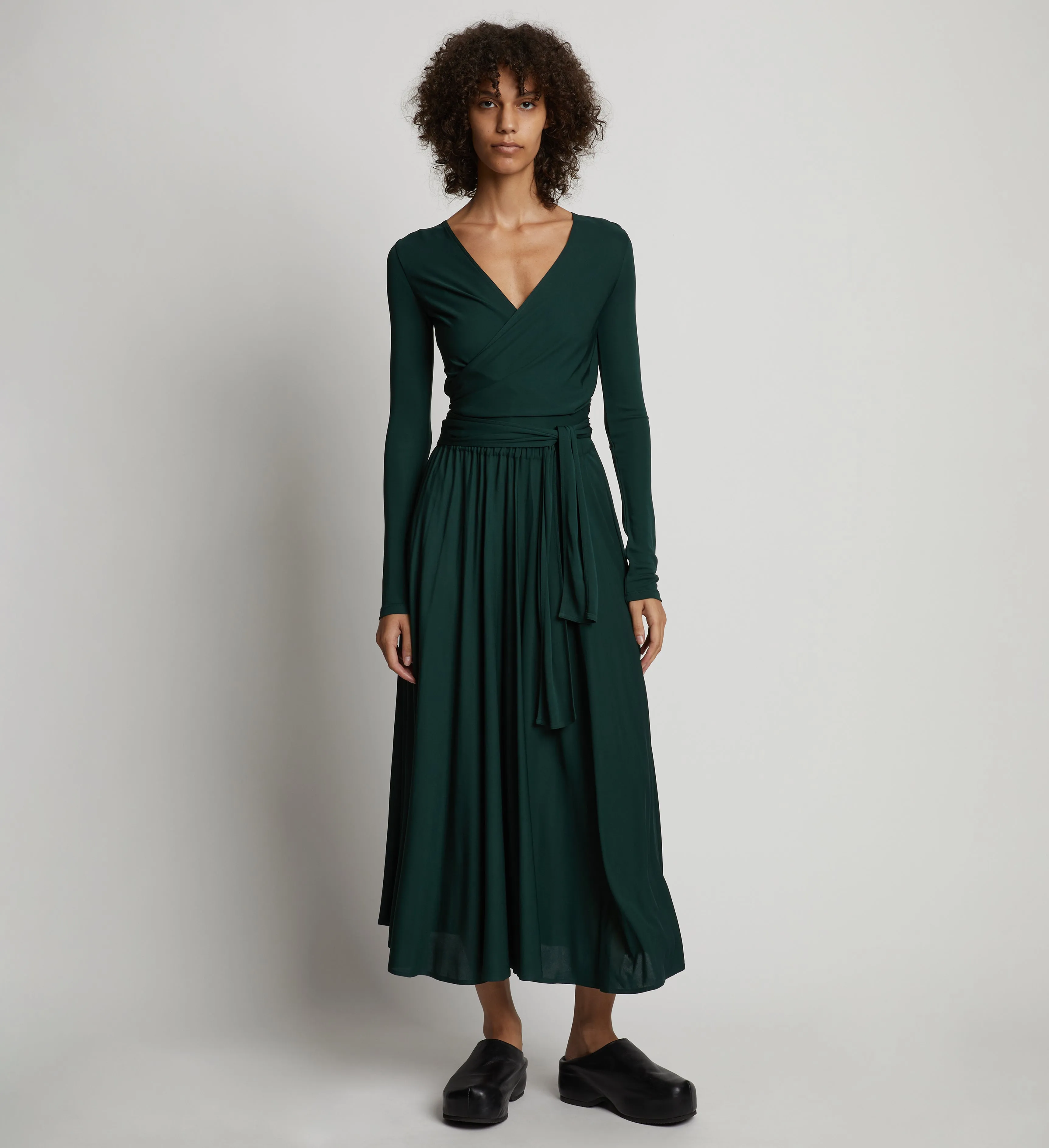 Matte Crepe Wrap Dress sold by Proenza Schouler product image thumbnail 2