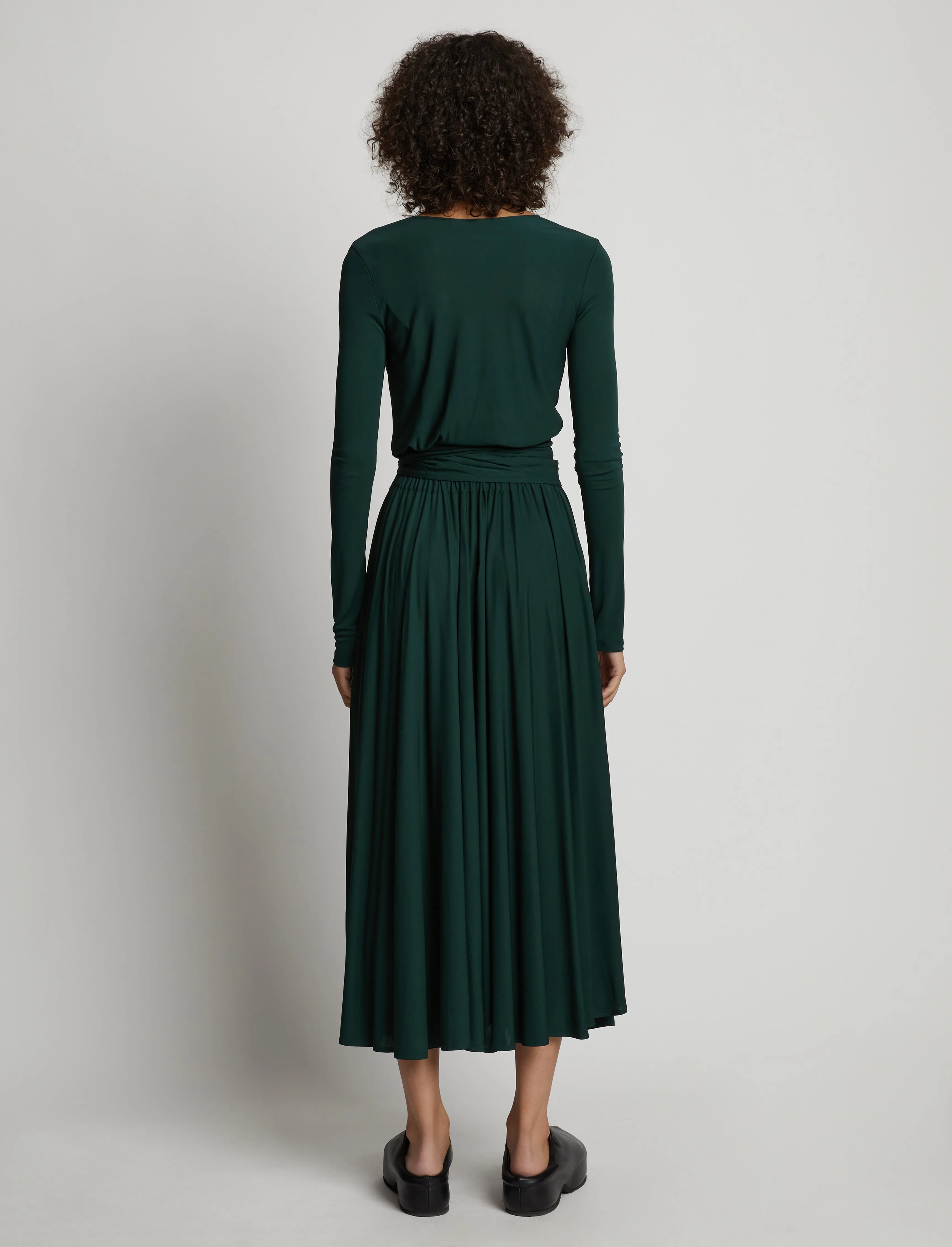 Matte Crepe Wrap Dress sold by Proenza Schouler product image thumbnail 4
