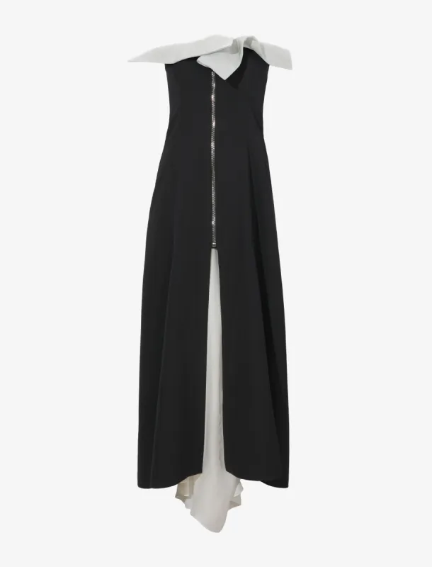 Matte Viscose Crepe Strapless Dress made by Proenza Schouler